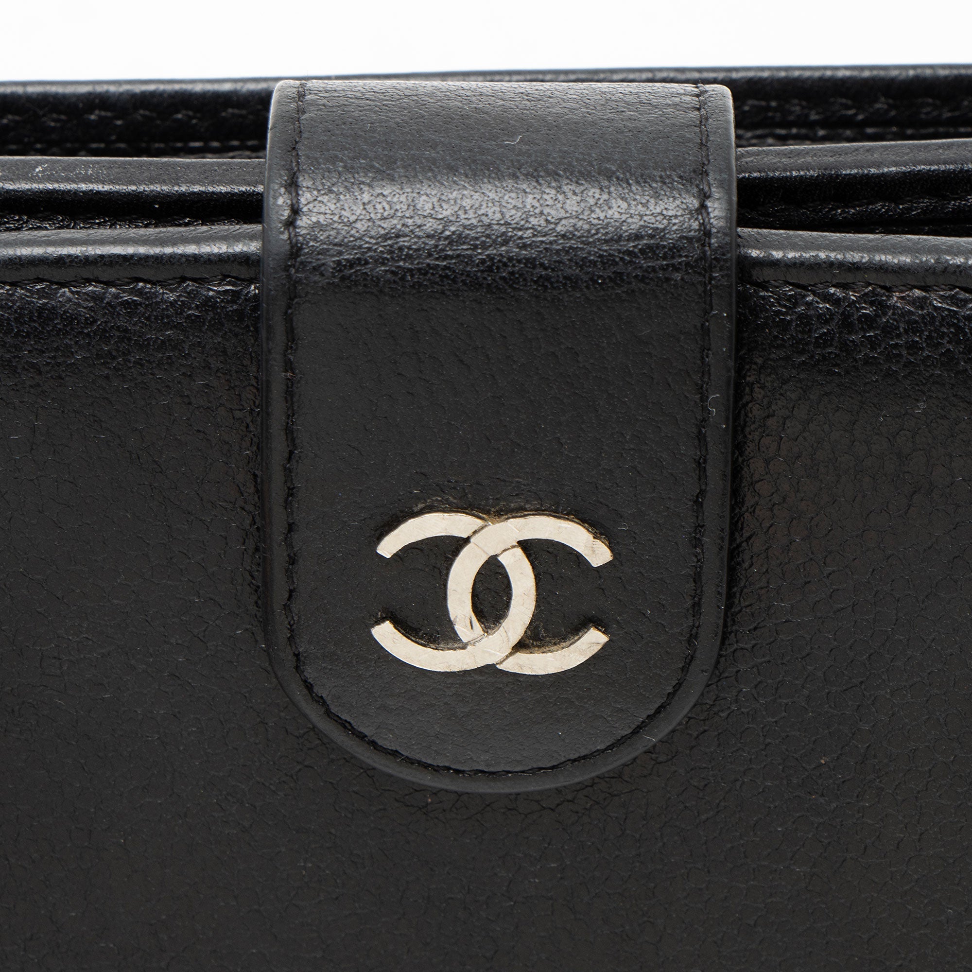 Chanel Caviar Leather L-Zip French Purse Wallet