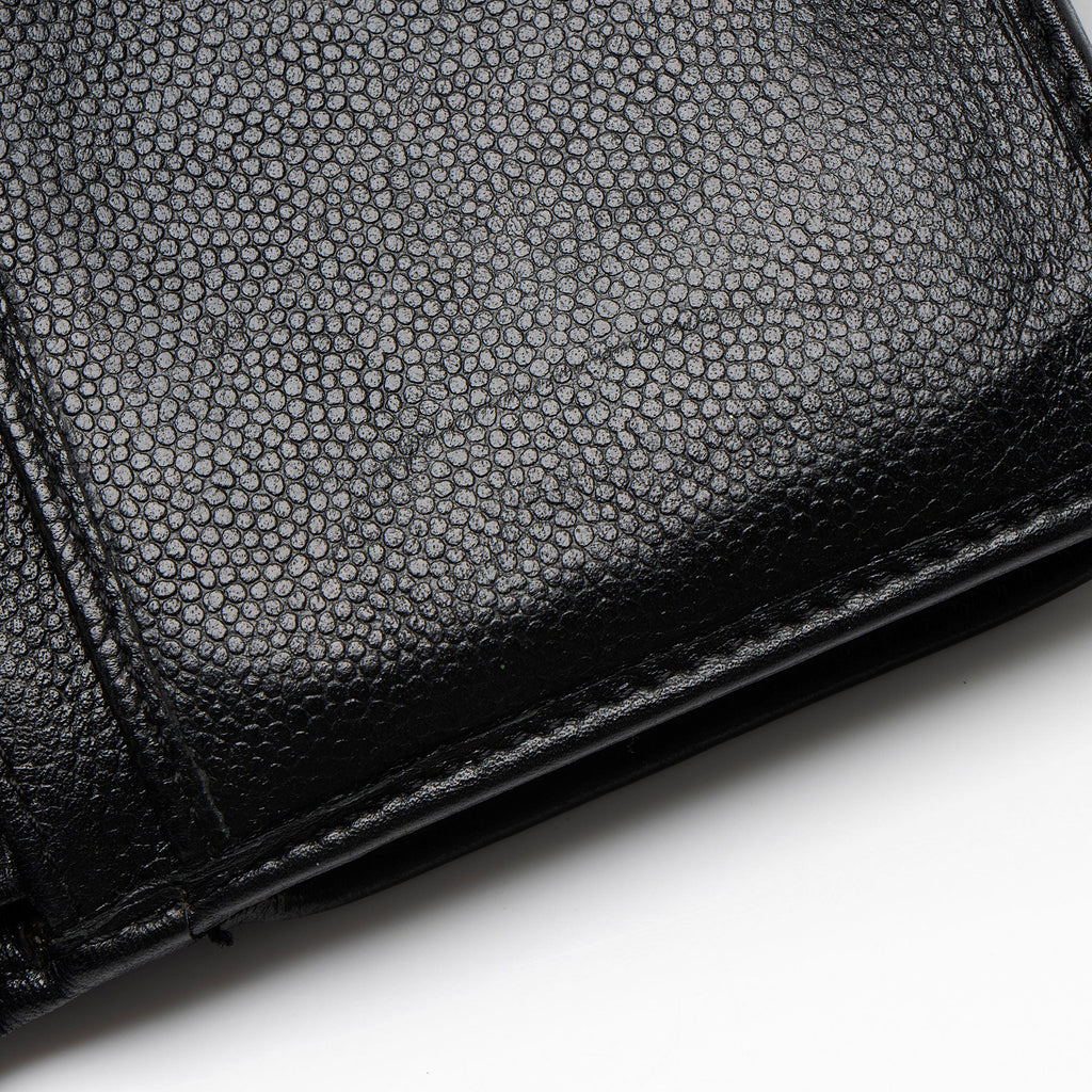 Chanel Caviar Leather L-Zip French Purse Wallet