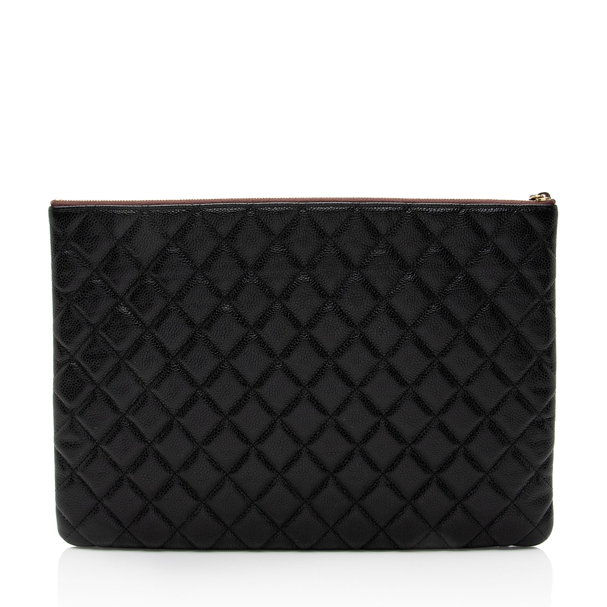 Chanel Caviar Leather Large O-Case