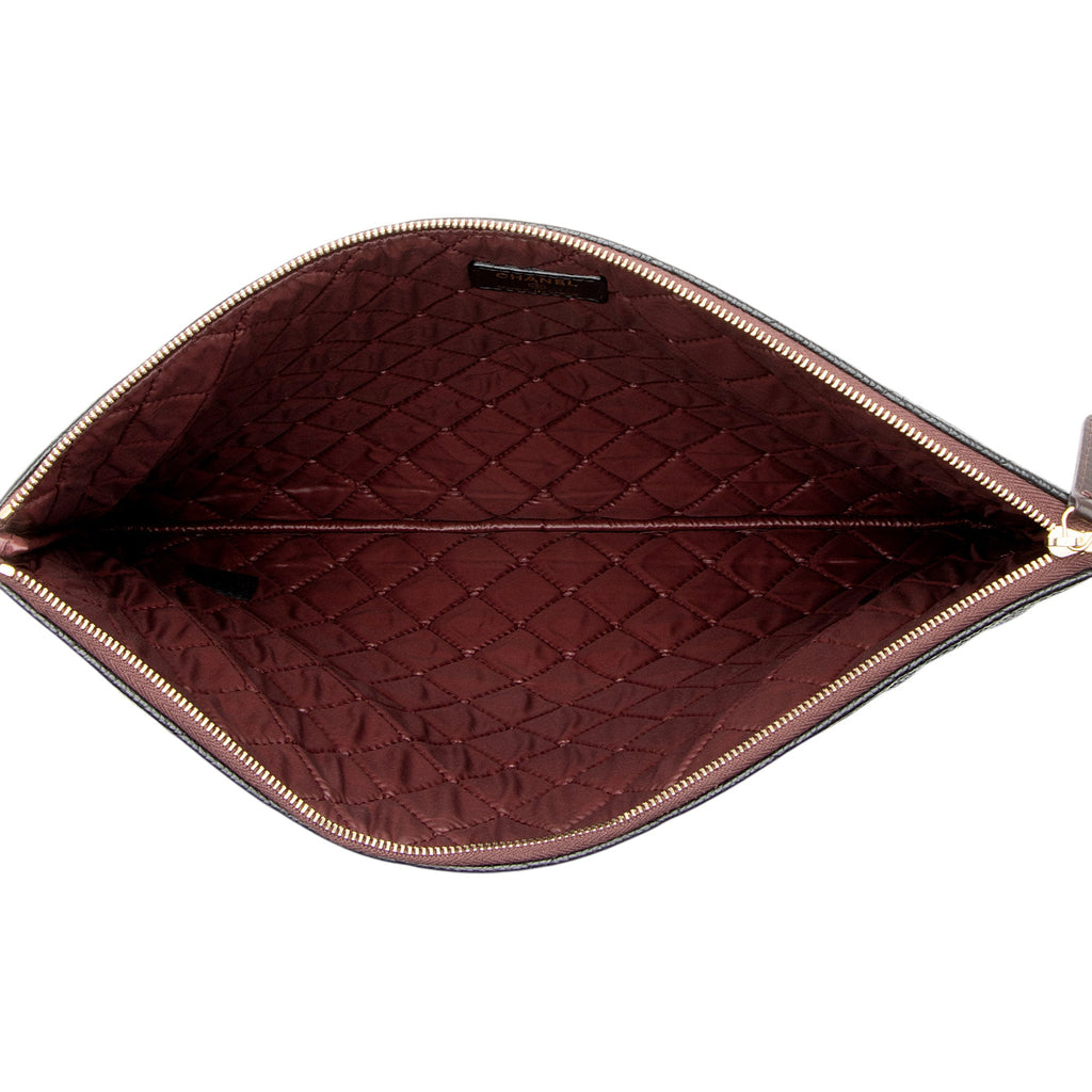 Chanel Caviar Leather Large O-Case