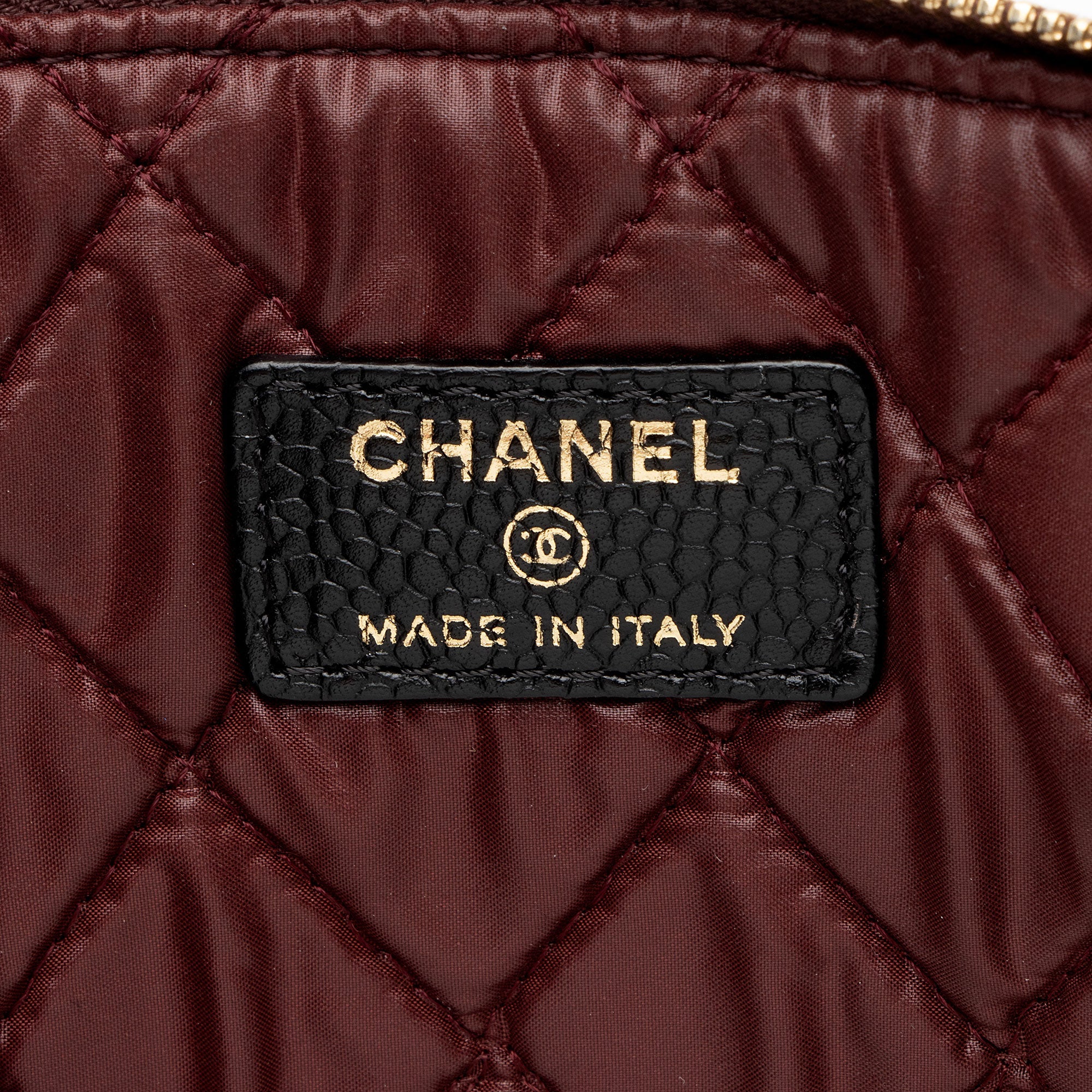 Chanel Caviar Leather Large O-Case