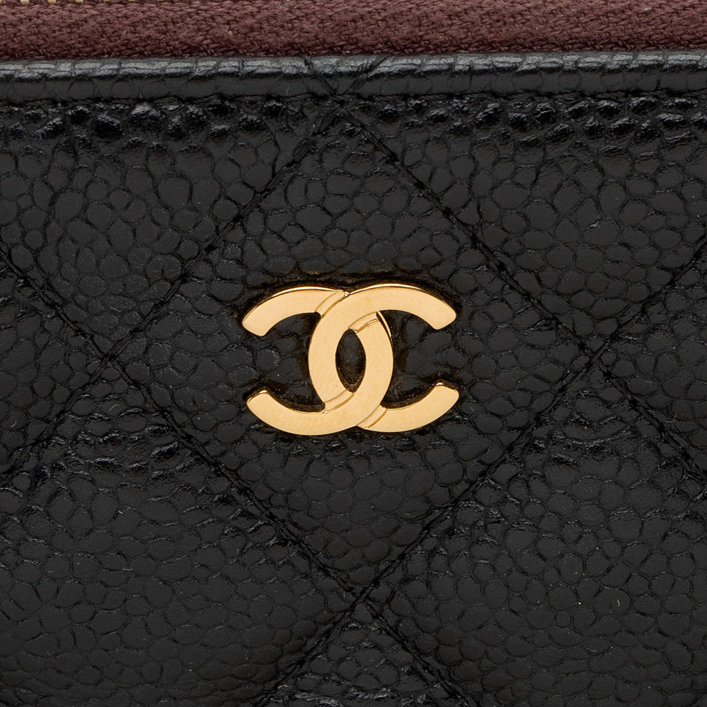 Chanel Caviar Leather Large O-Case