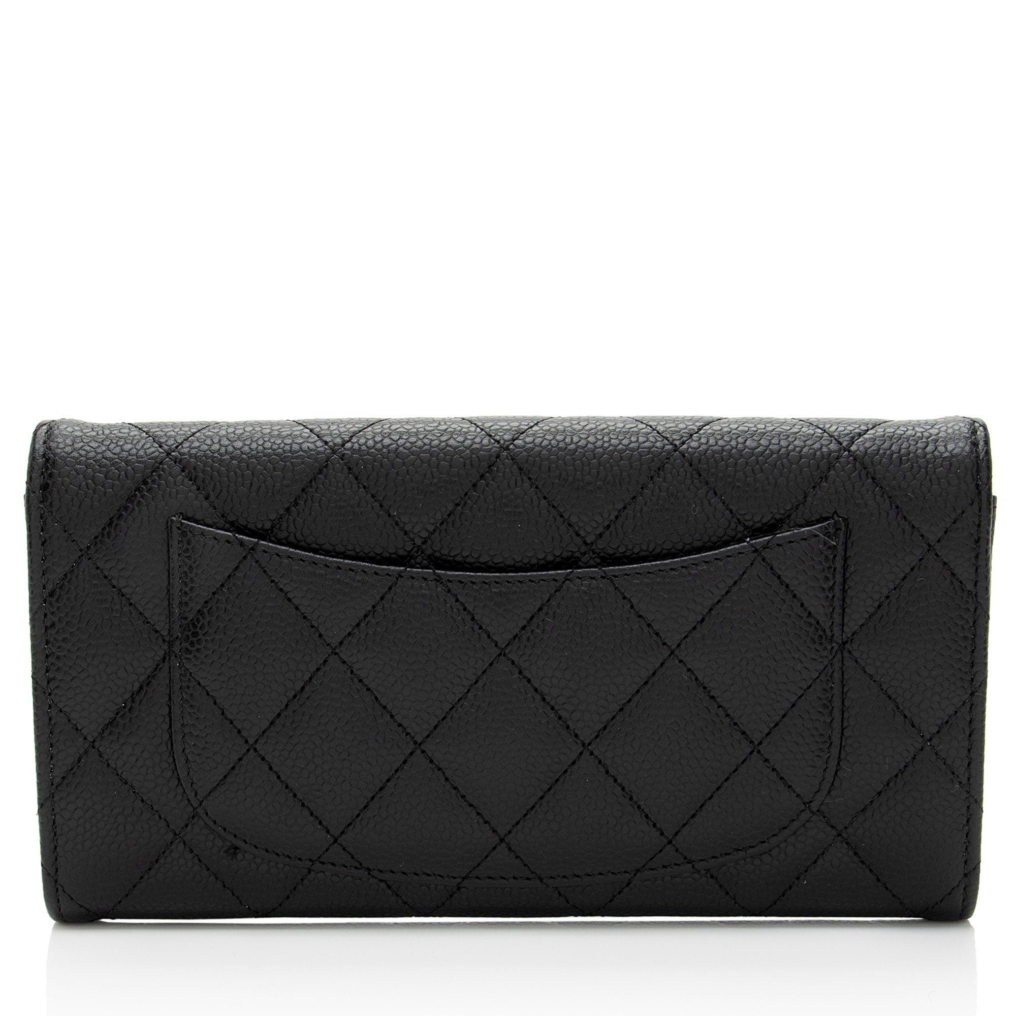 Chanel Caviar Leather Long Wallet