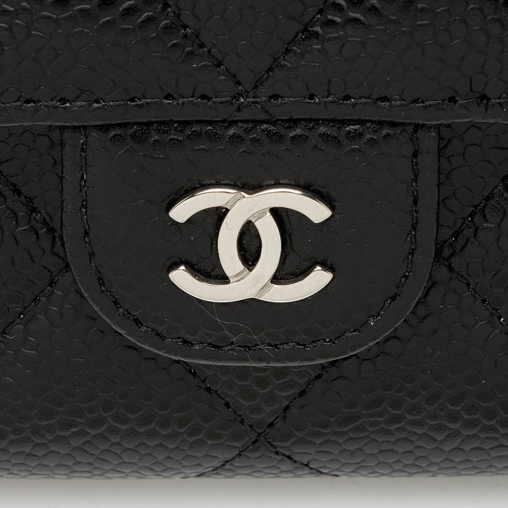 Chanel Caviar Leather Long Wallet