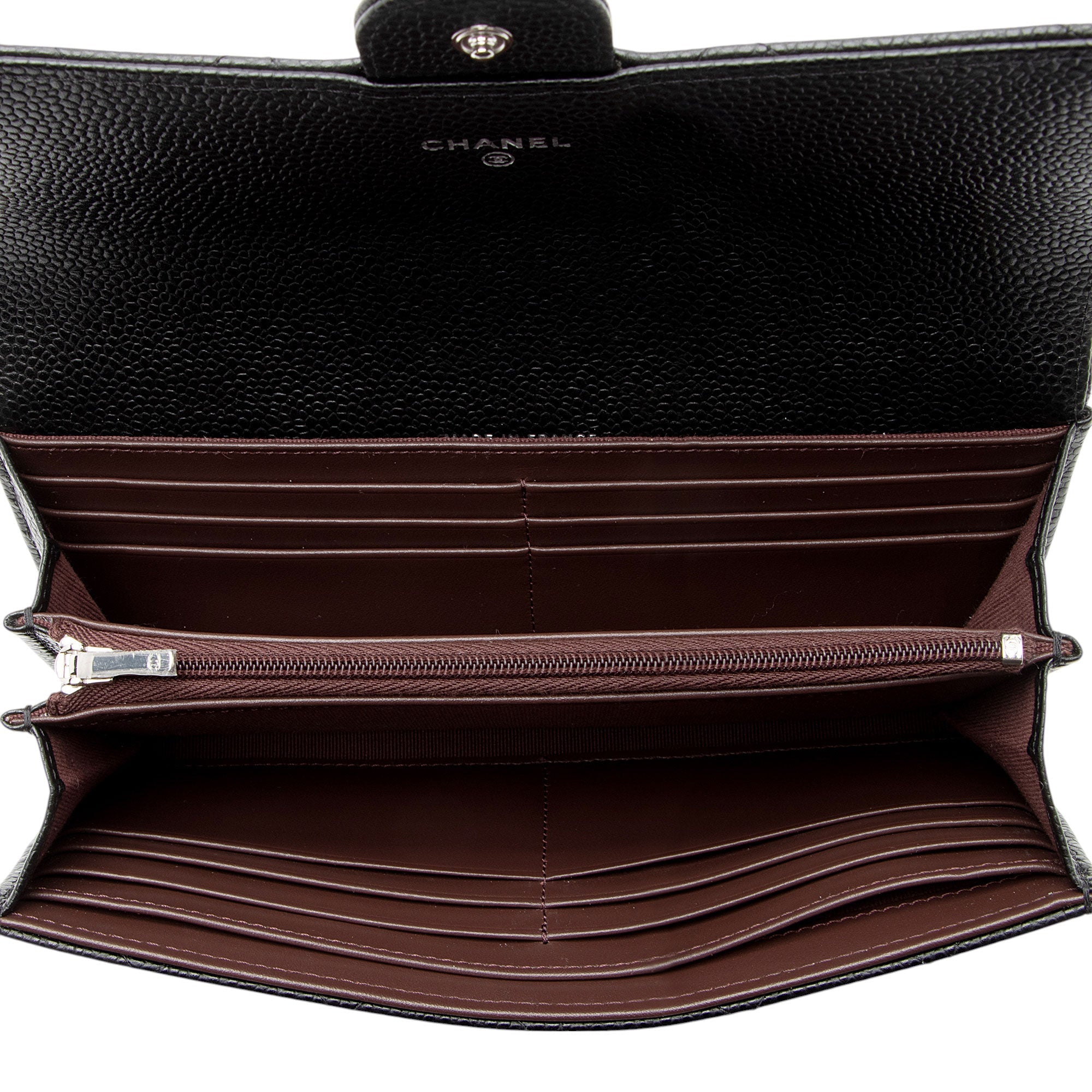 Chanel Caviar Leather Long Wallet
