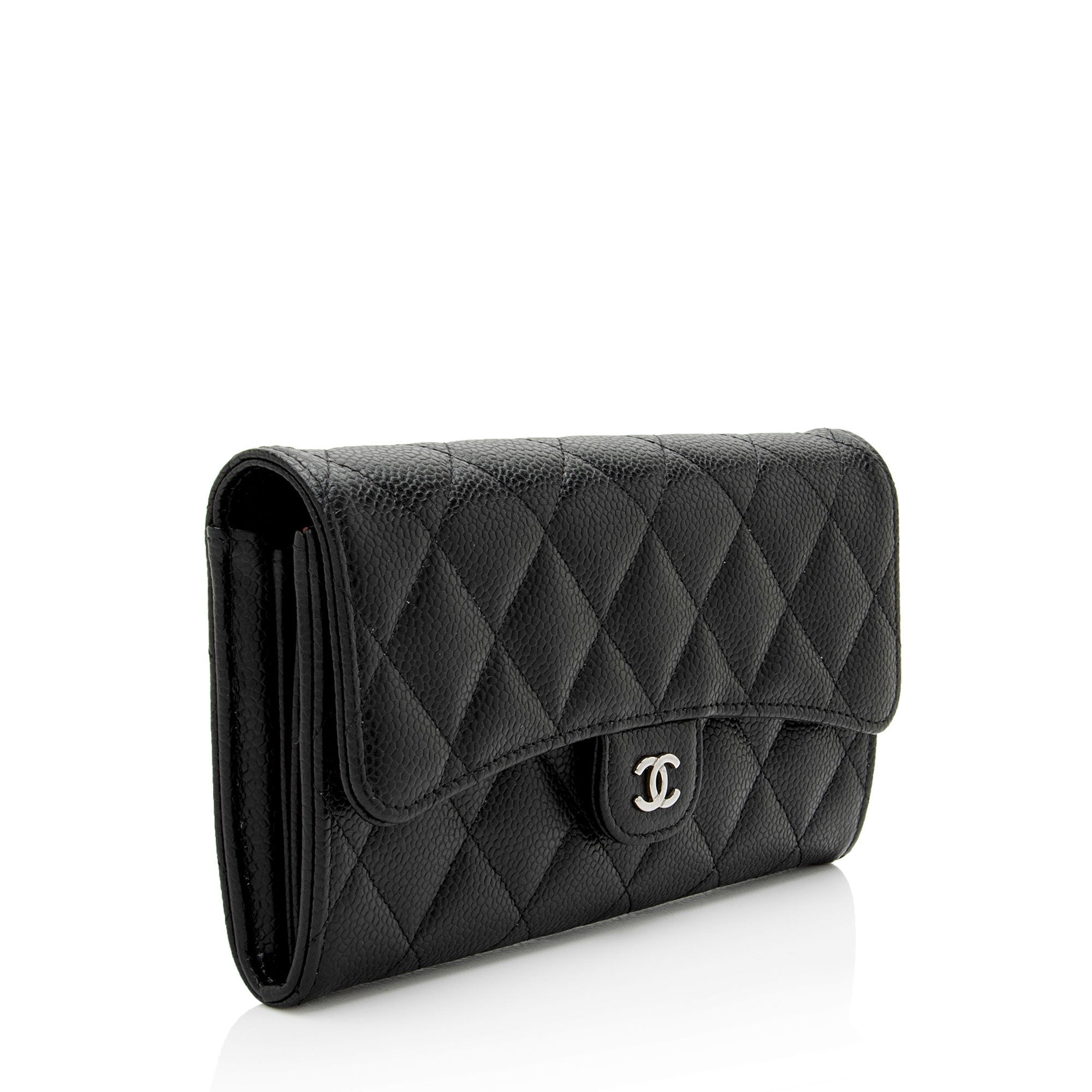 Chanel Caviar Leather Long Wallet