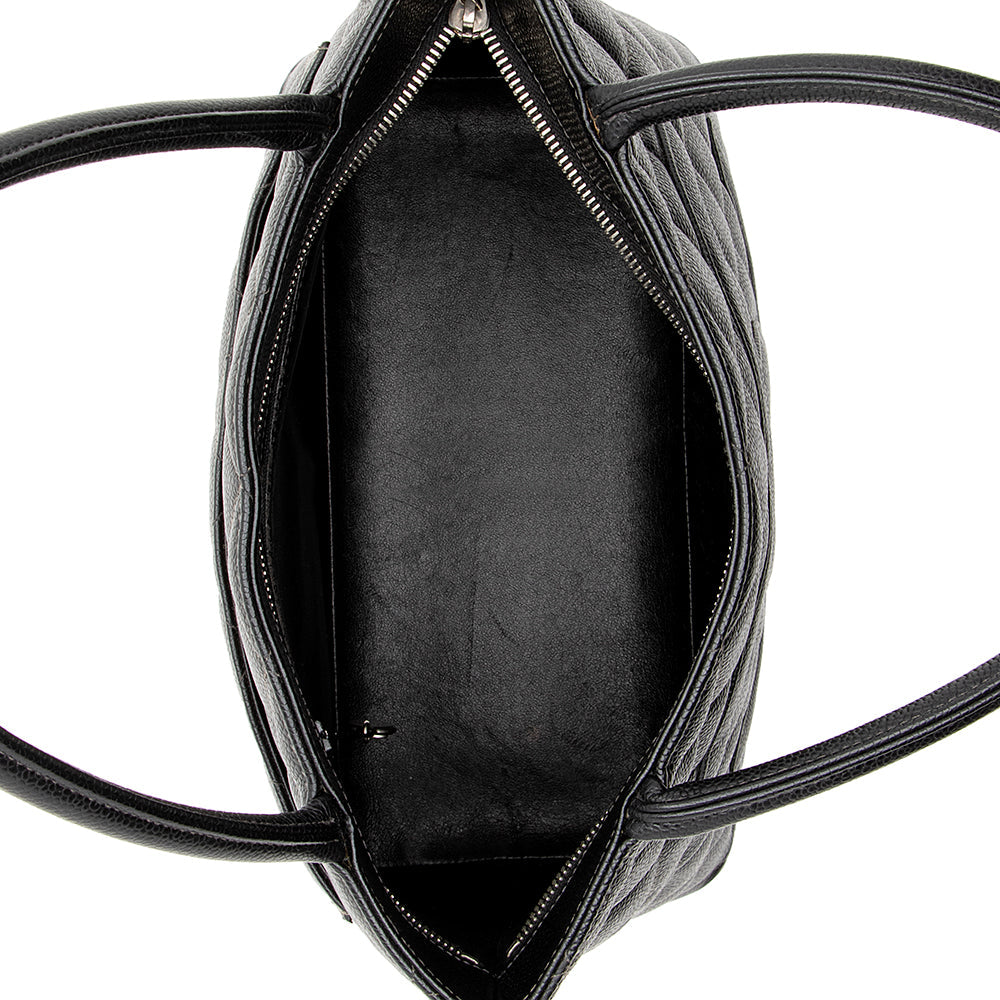 Chanel Caviar Leather Medallion Tote (SHF-16862)