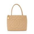 Chanel Caviar Leather Medallion Tote (SHF-19444)