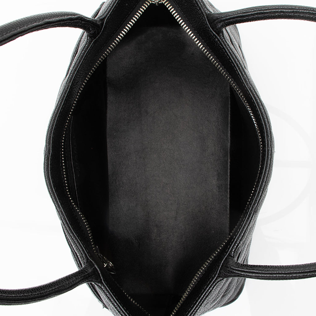 Chanel Caviar Leather Medallion Tote (SHF-23125)