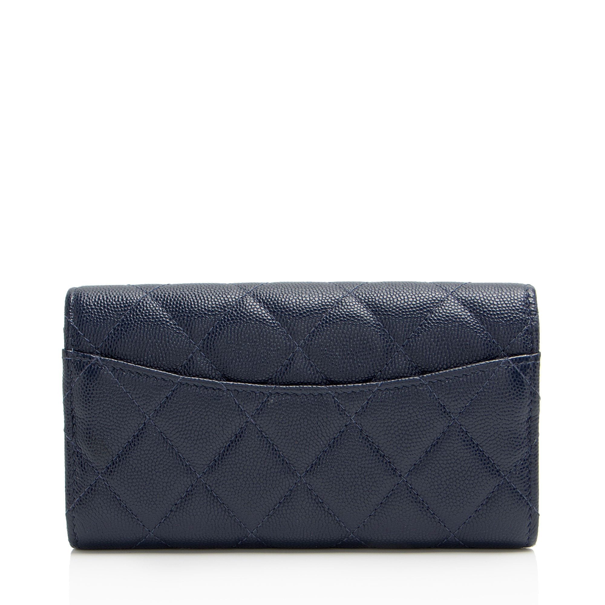 Chanel Caviar Leather Medium Flap Wallet