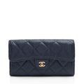 Chanel Caviar Leather Medium Flap Wallet