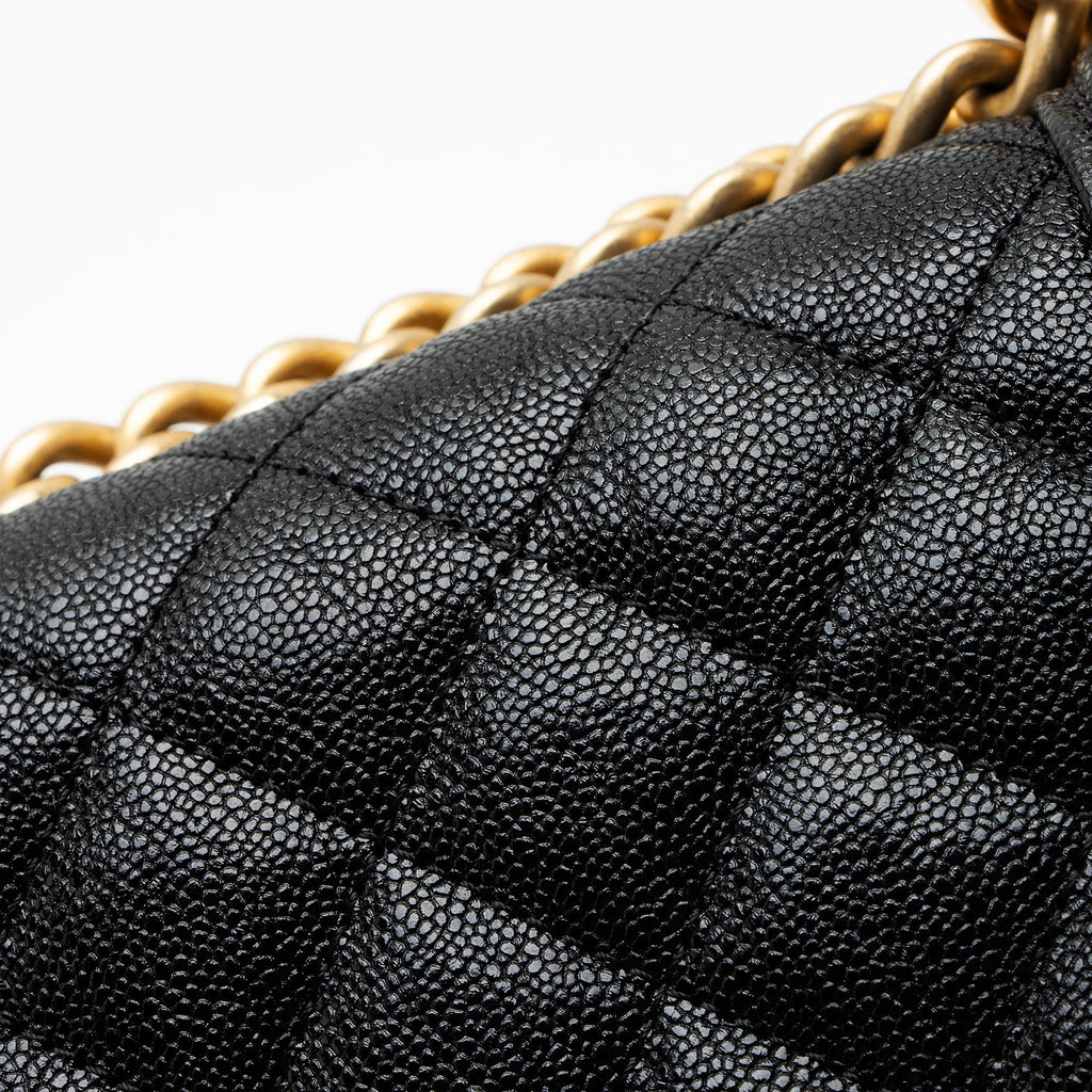 Chanel Caviar Leather N/S Boy Bag