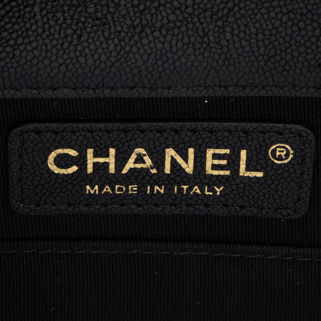 Chanel Caviar Leather N/S Boy Bag