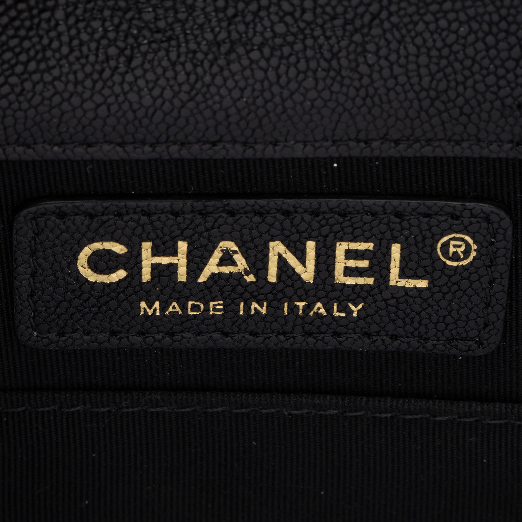 Chanel Caviar Leather N/S Boy Bag