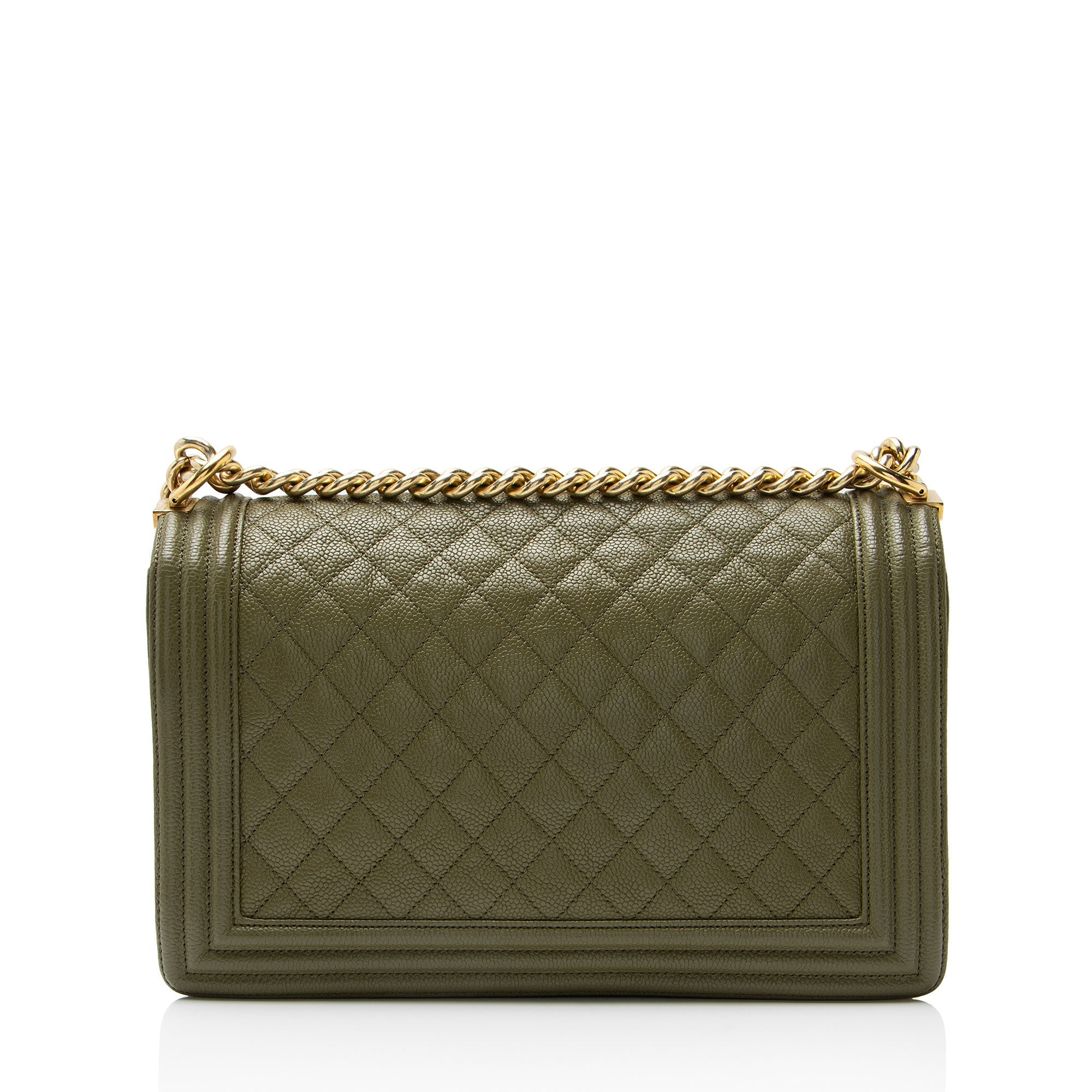 Chanel Caviar Leather New Medium Boy Bag