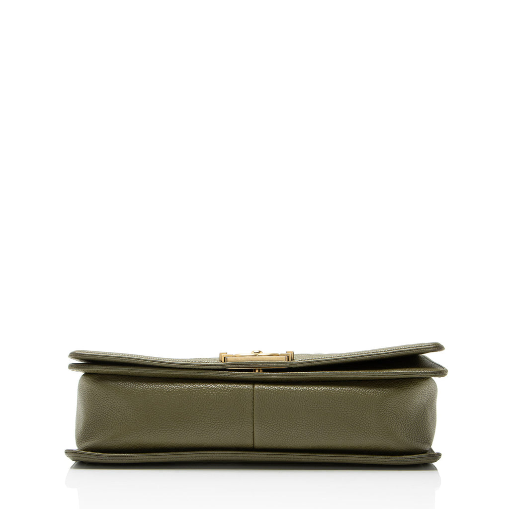 Chanel Caviar Leather New Medium Boy Bag
