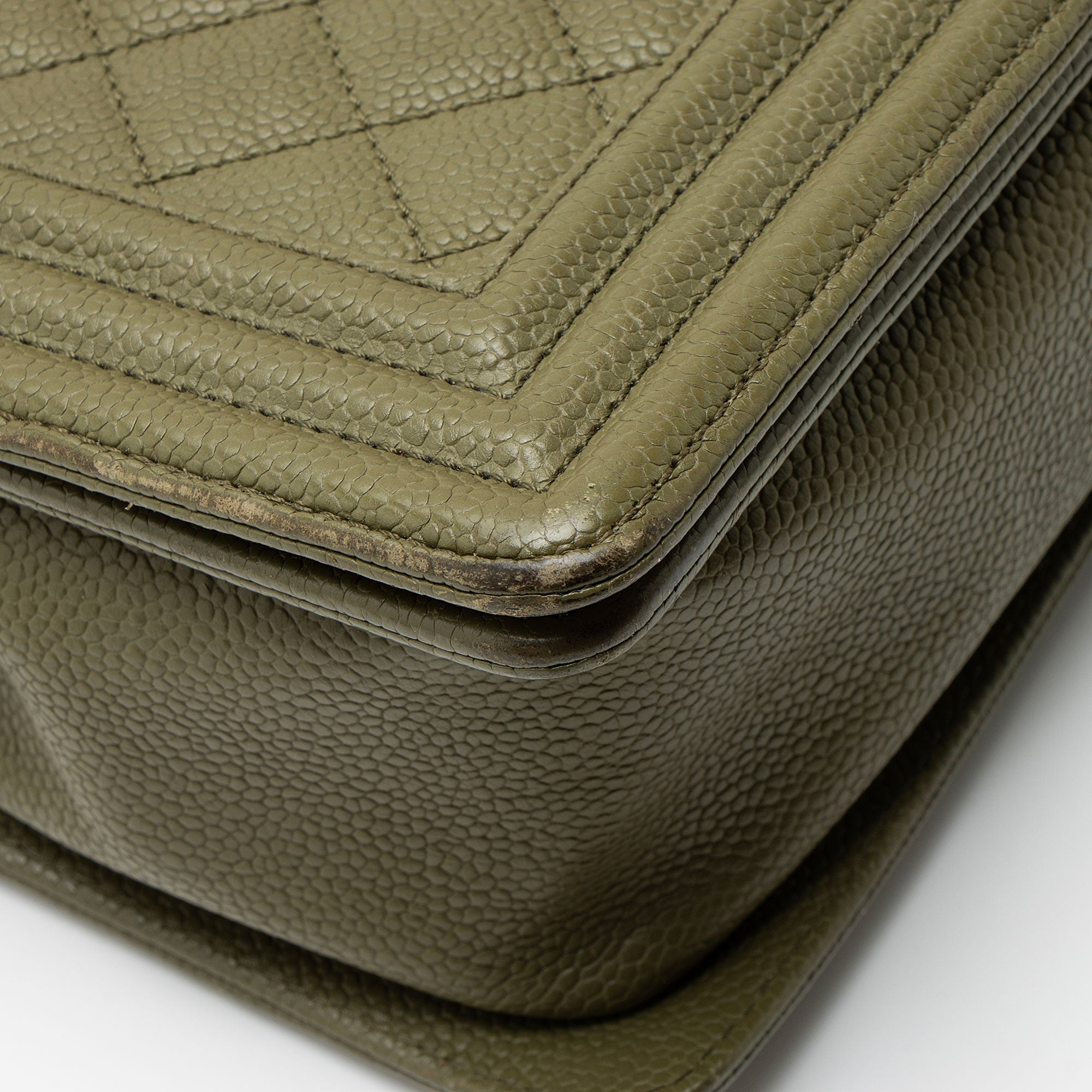 Chanel Caviar Leather New Medium Boy Bag