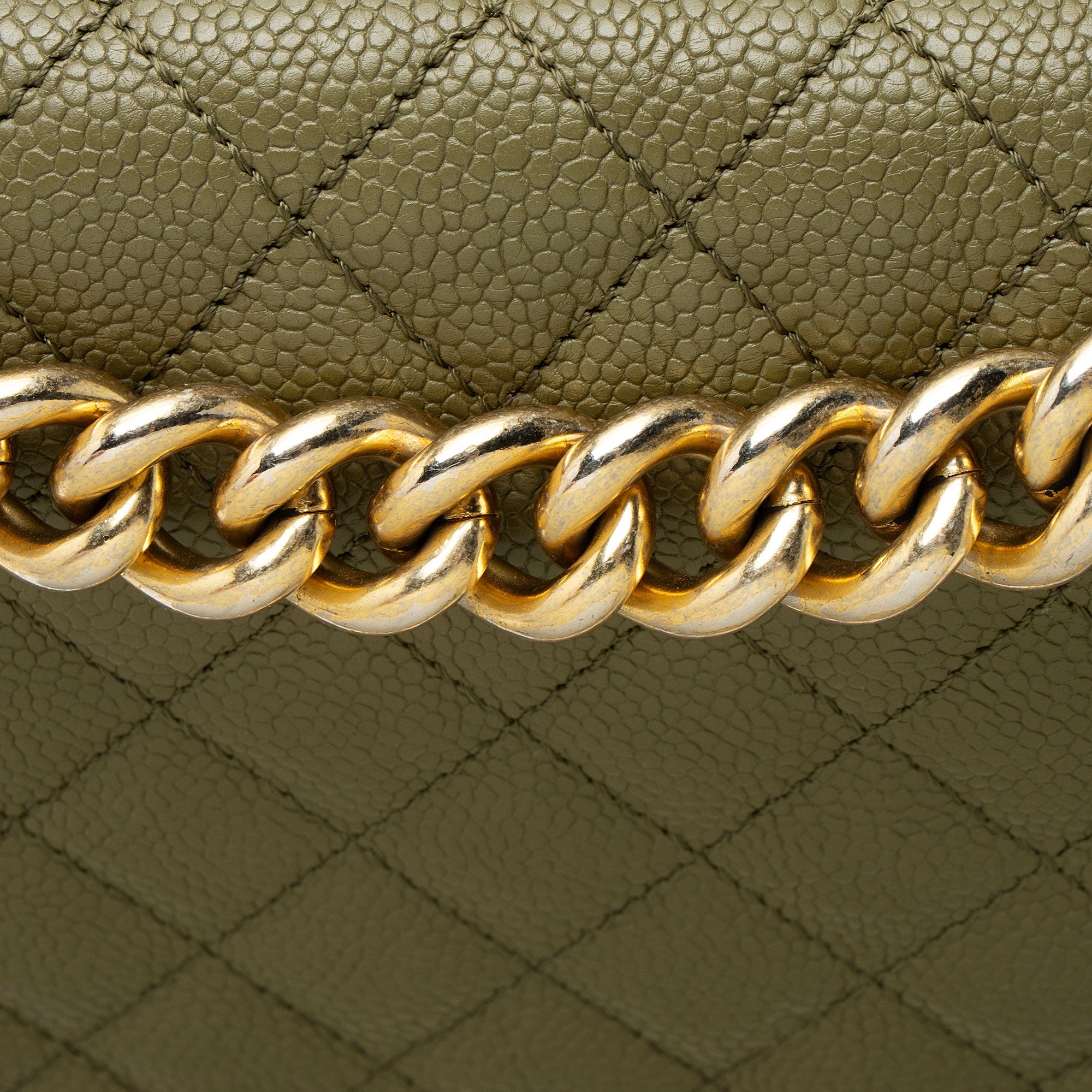 Chanel Caviar Leather New Medium Boy Bag
