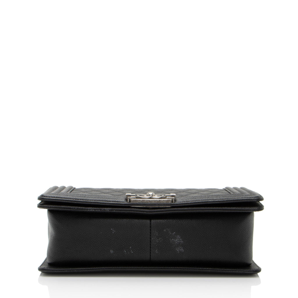 Chanel Caviar Leather Old Medium Boy Bag