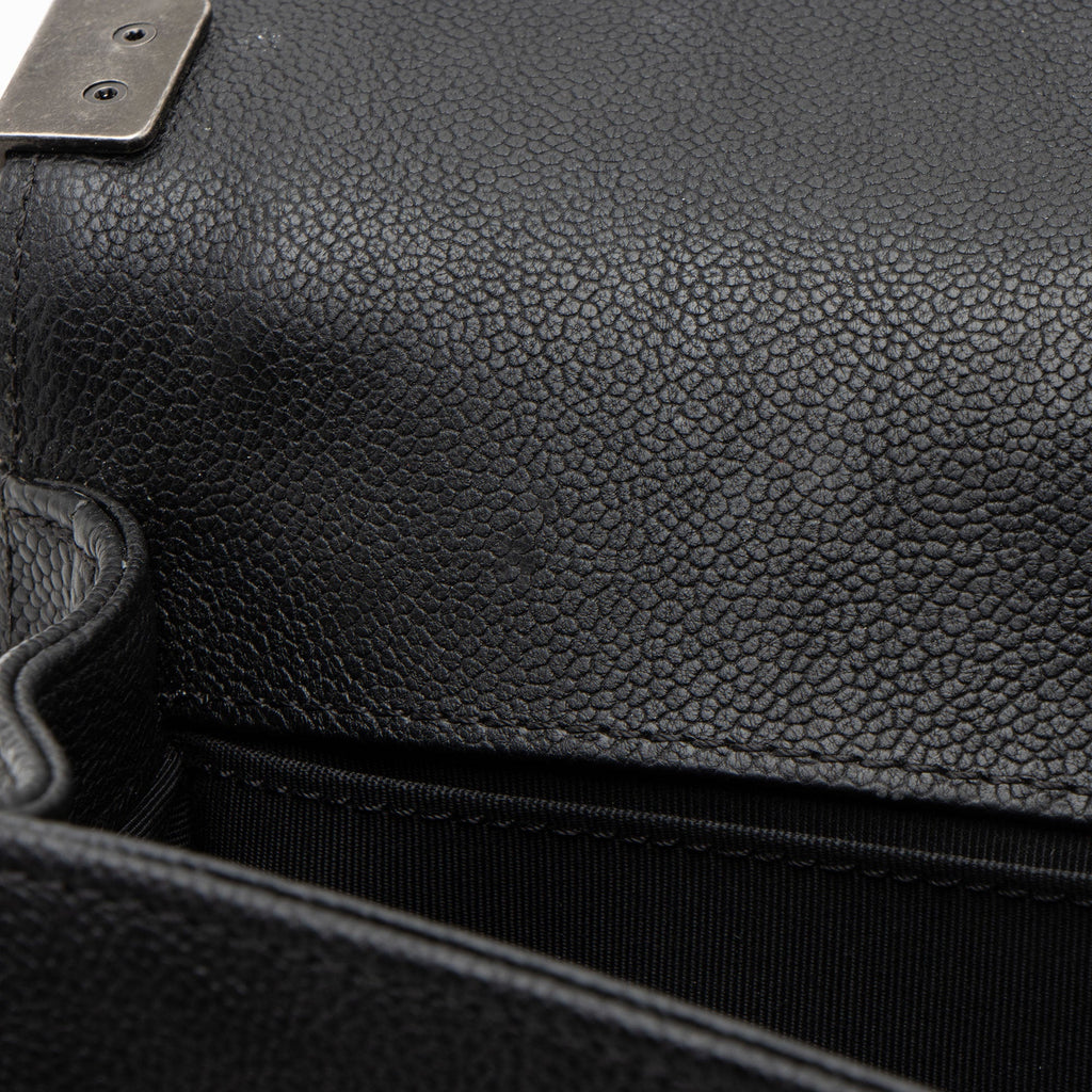 Chanel Caviar Leather Old Medium Boy Bag