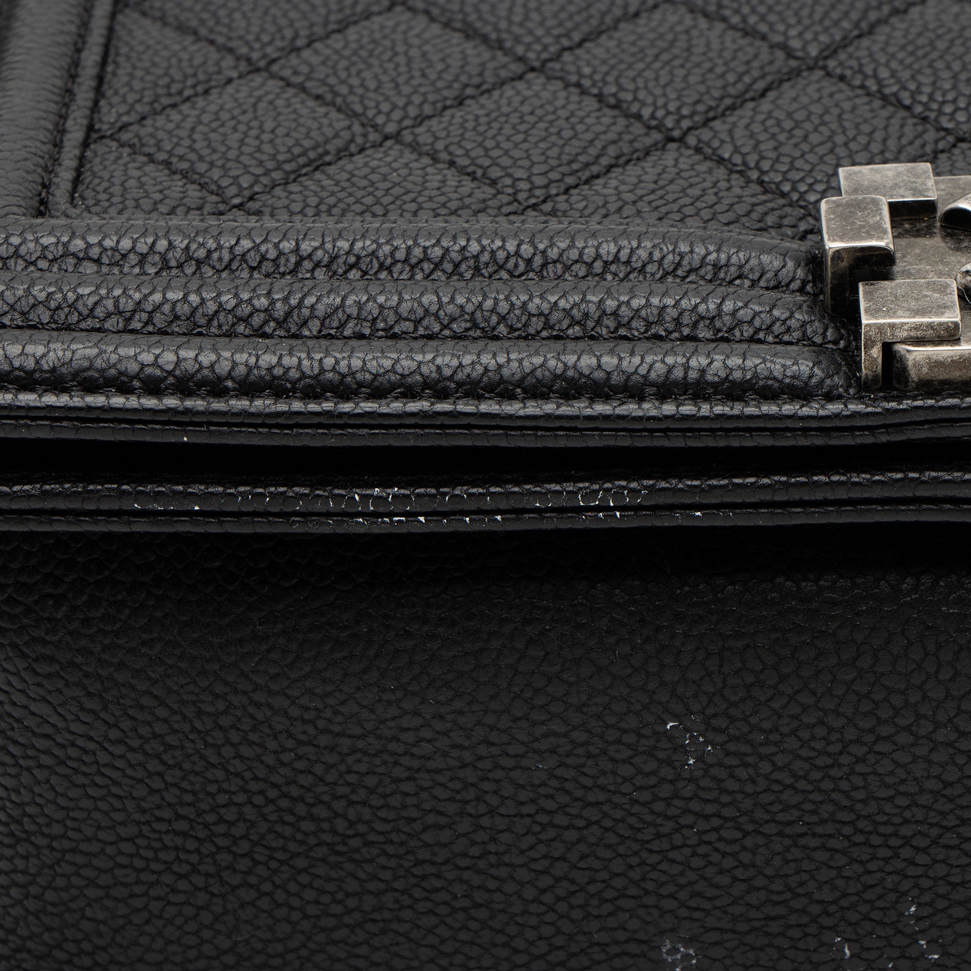 Chanel Caviar Leather Old Medium Boy Bag