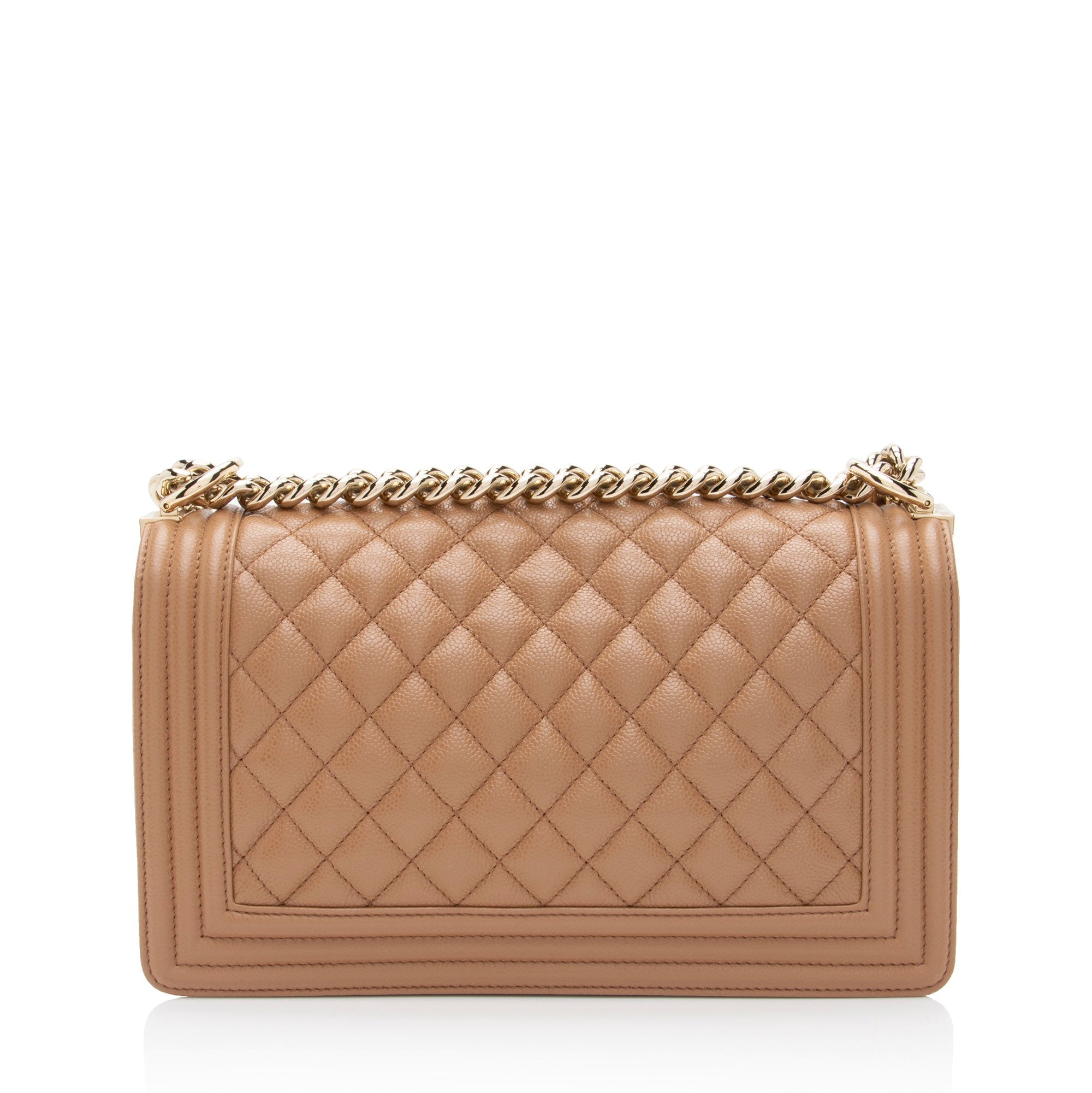 Chanel Caviar Leather Old Medium Boy Bag