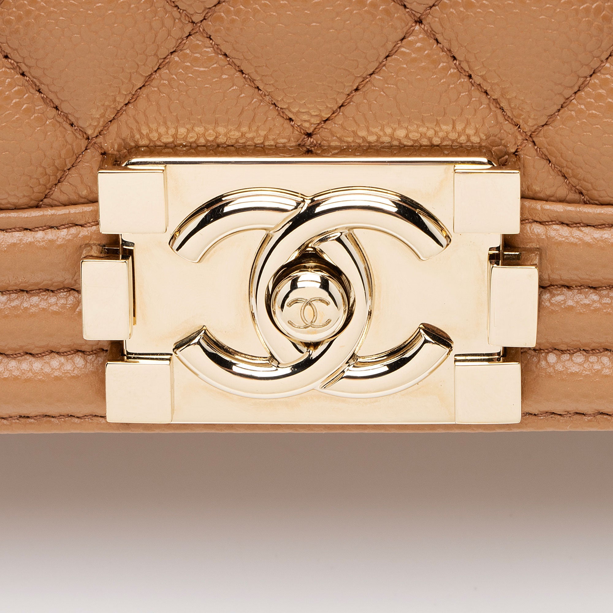 Chanel Caviar Leather Old Medium Boy Bag