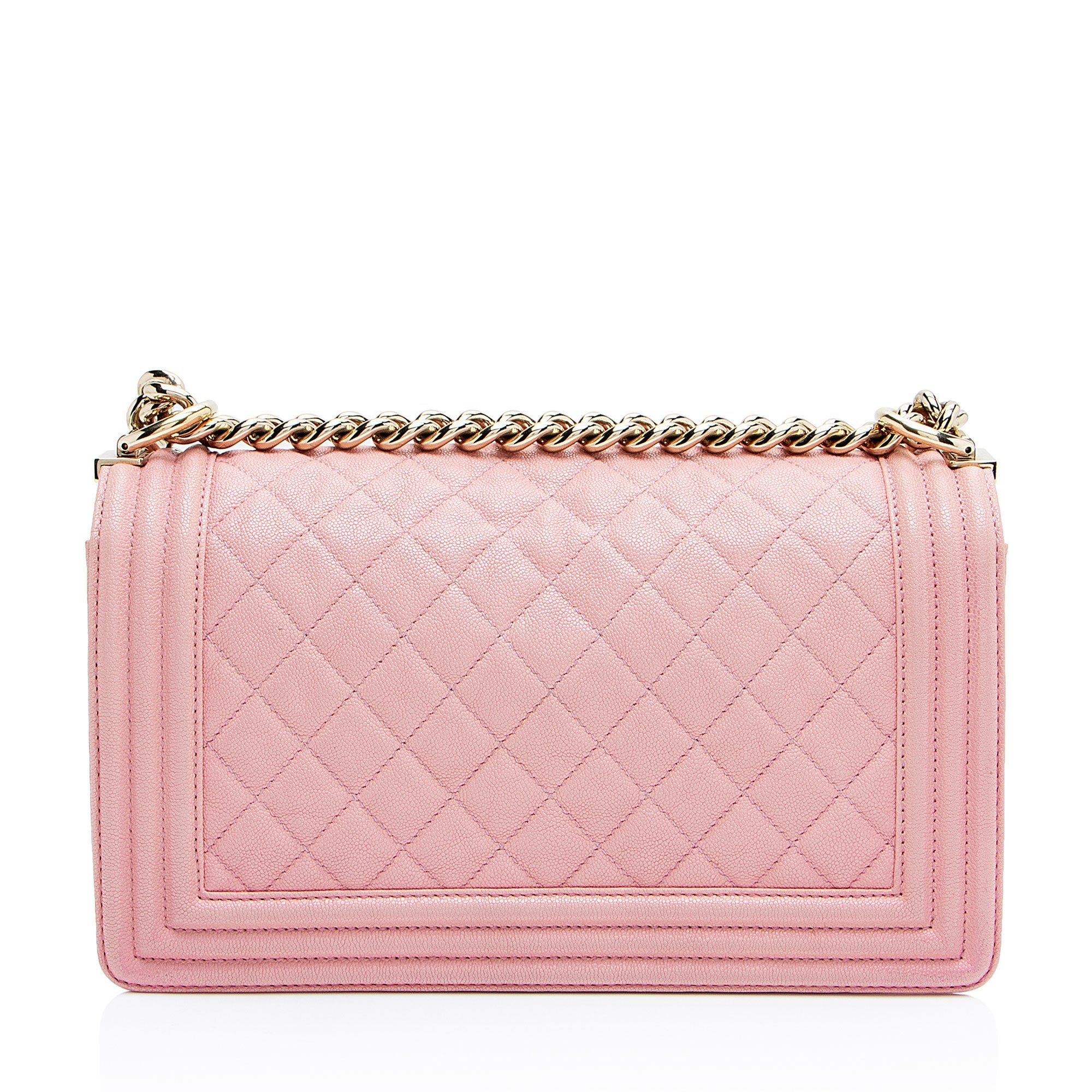 Chanel Caviar Leather Old Medium Boy Bag