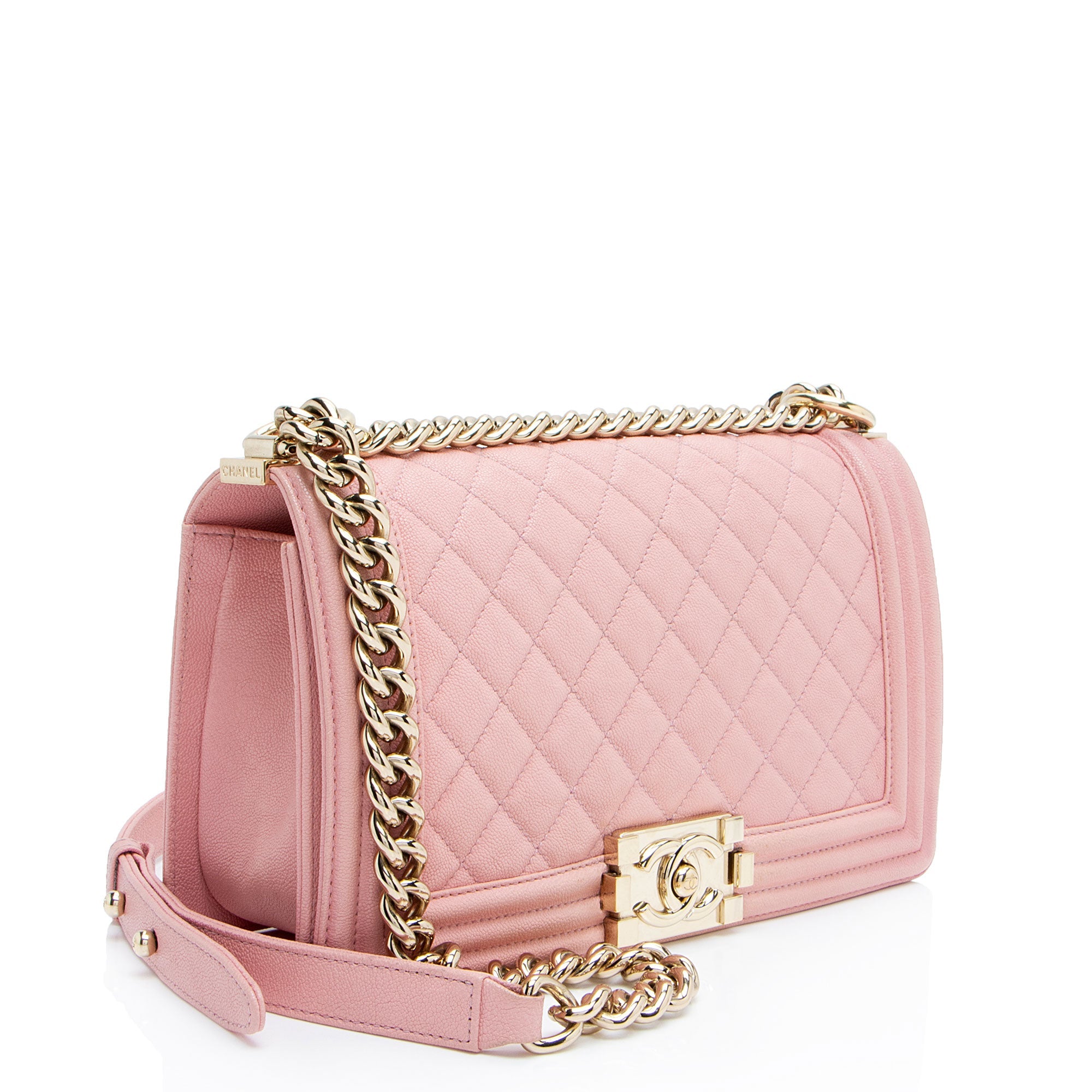 Chanel Caviar Leather Old Medium Boy Bag