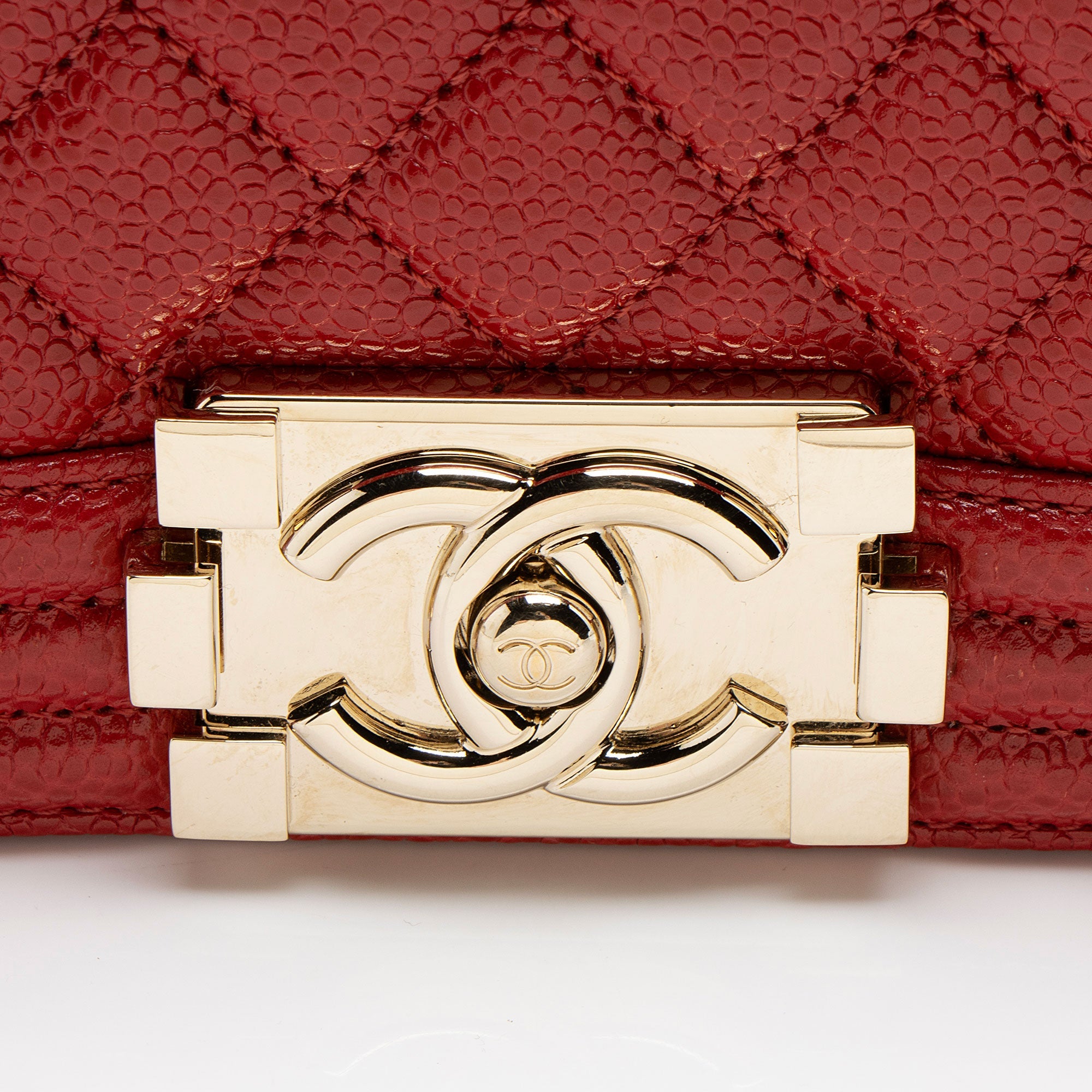 Chanel Caviar Leather Old Medium Boy Bag