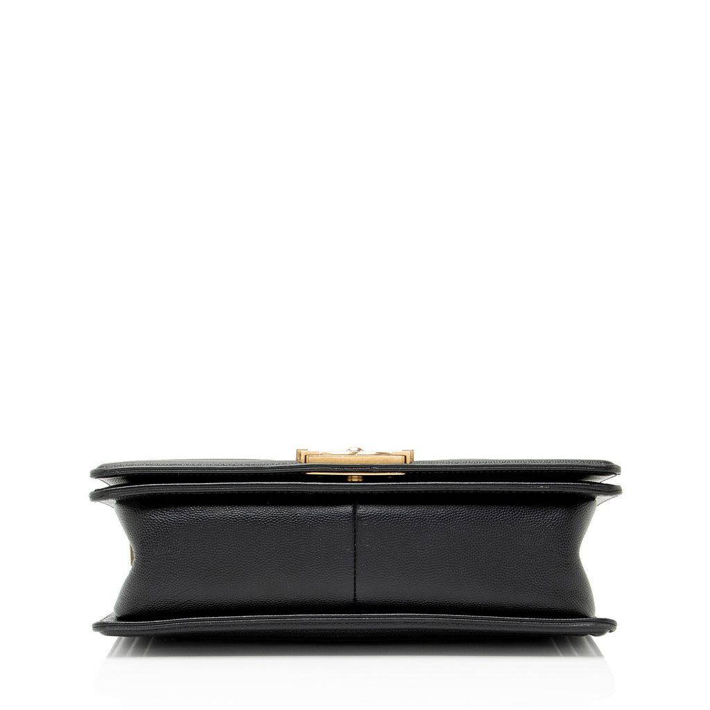 Chanel Caviar Leather Old Medium Boy Bag