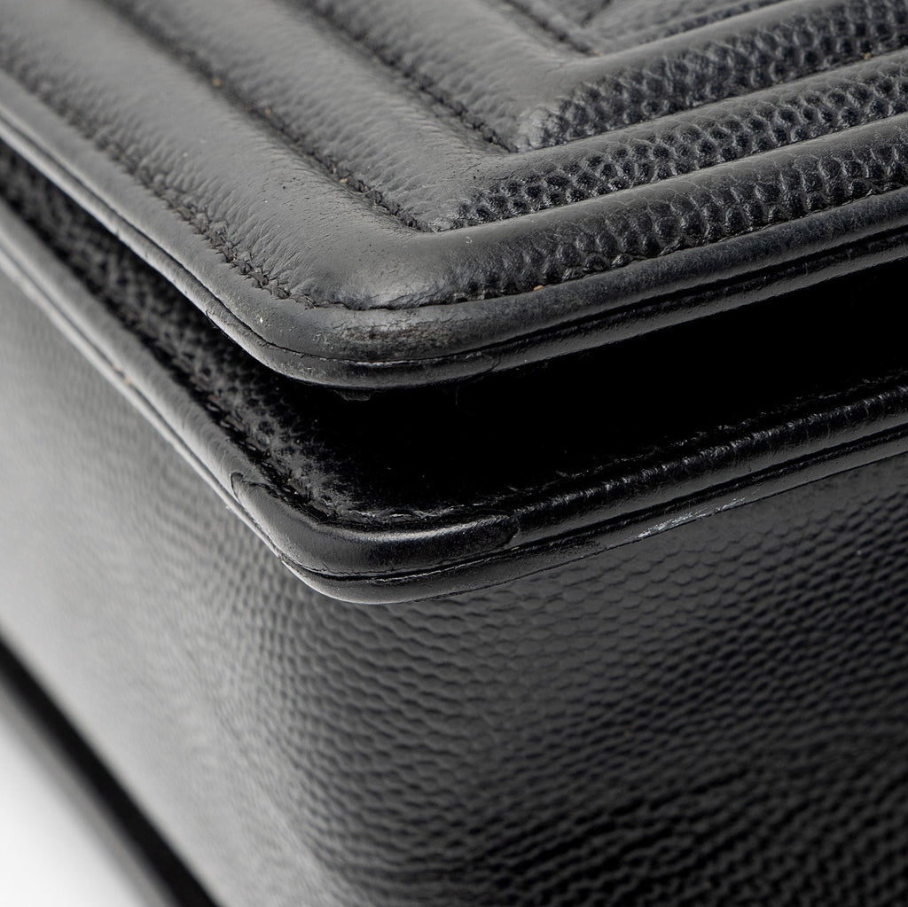 Chanel Caviar Leather Old Medium Boy Bag