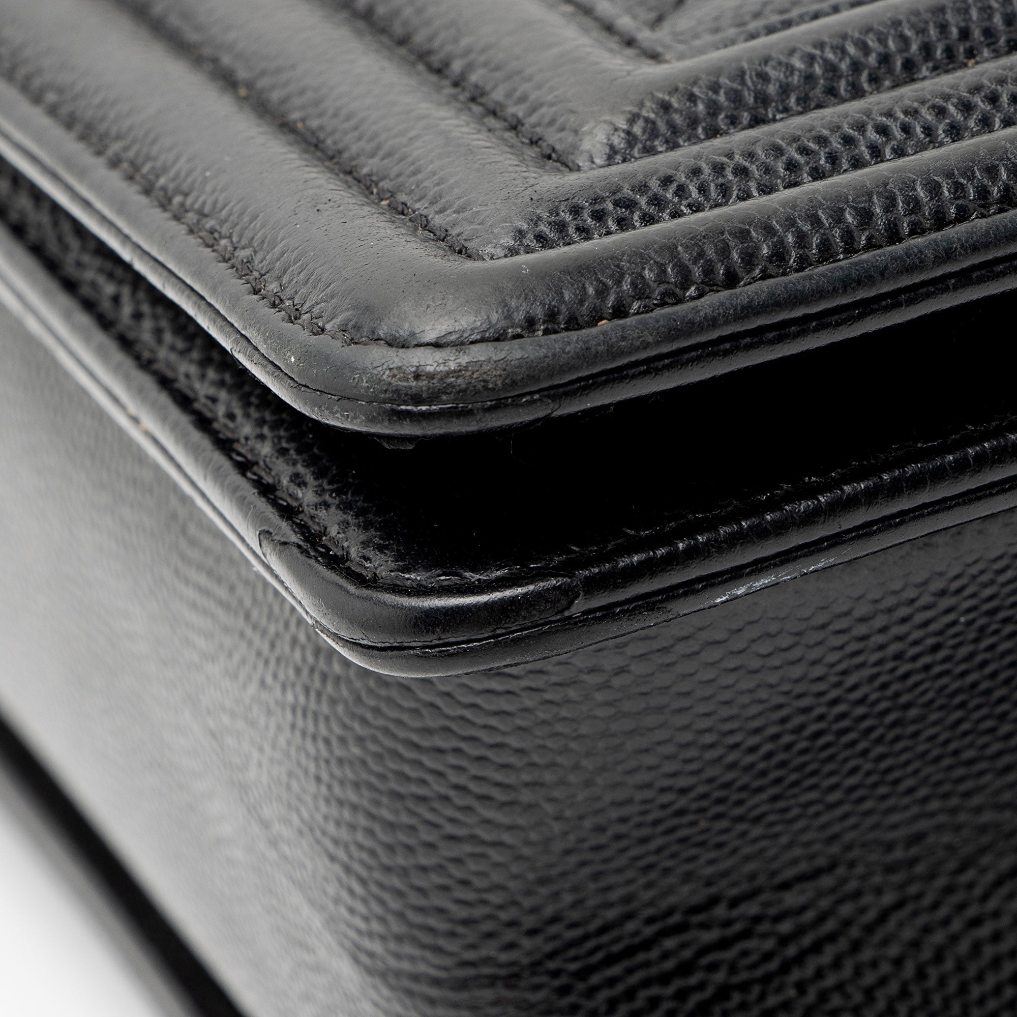 Chanel Caviar Leather Old Medium Boy Bag