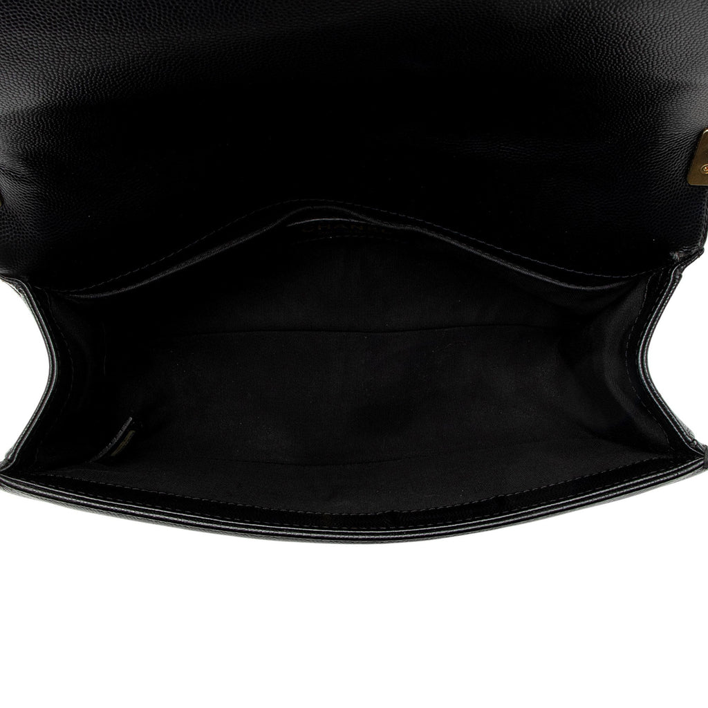 Chanel Caviar Leather Old Medium Boy Bag