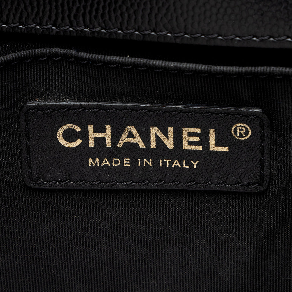 Chanel Caviar Leather Old Medium Boy Bag