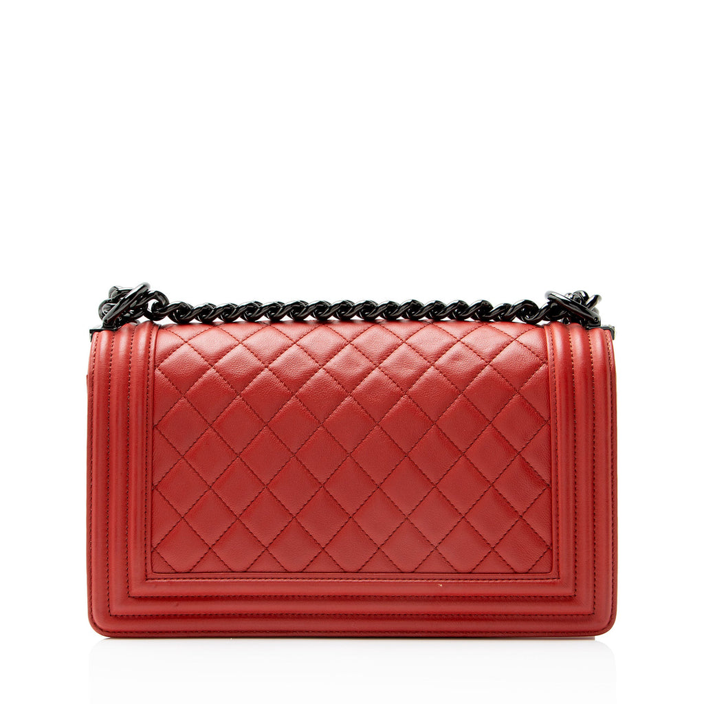 Chanel Caviar Leather Old Medium Boy Bag