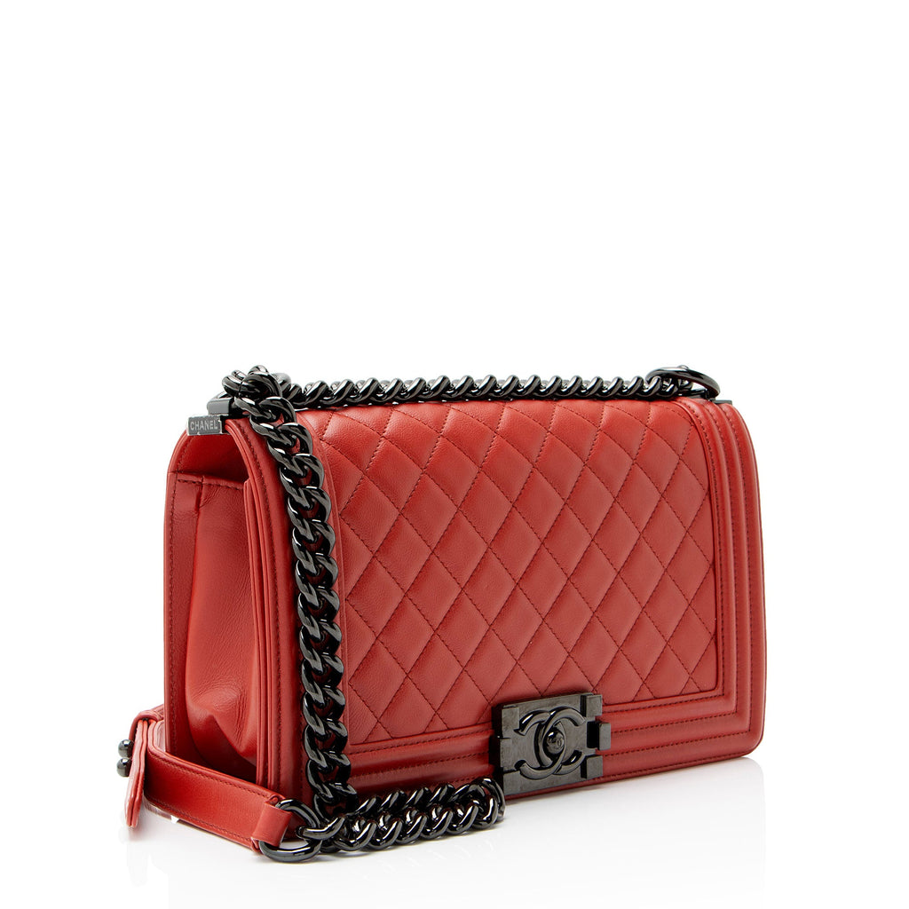 Chanel Caviar Leather Old Medium Boy Bag