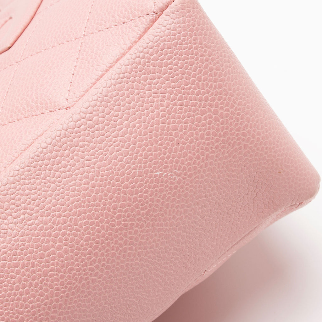 Chanel Caviar Leather Petite Shopping Tote (SHF-ChQICD)