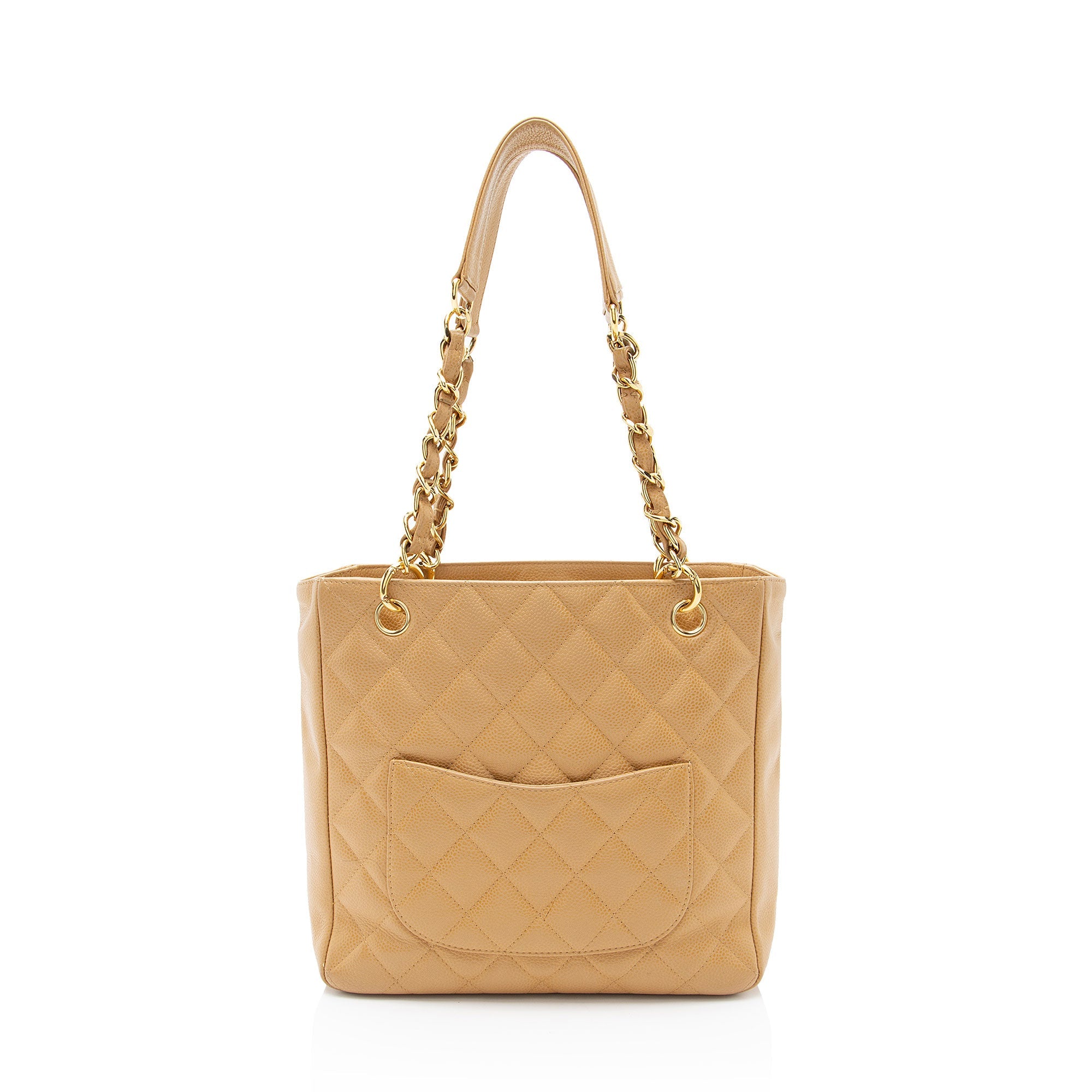 Chanel Caviar Leather Petite Shopping Tote