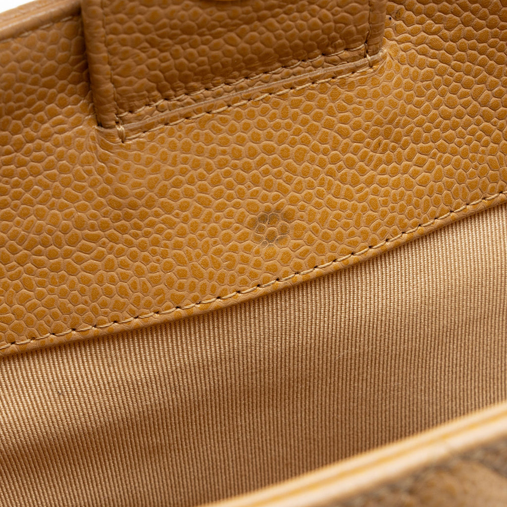 Chanel Caviar Leather Petite Shopping Tote