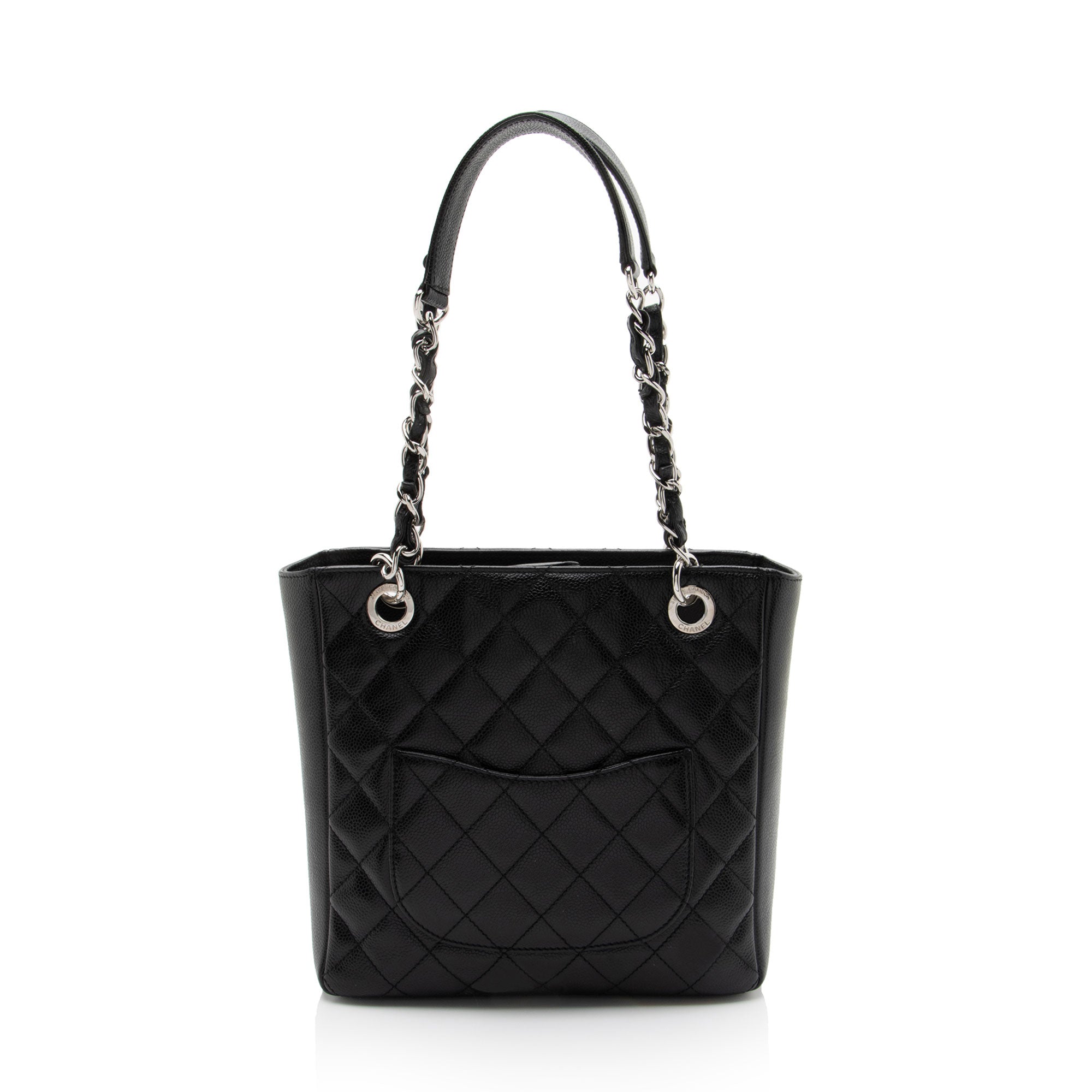 Chanel Caviar Leather Petite Shopping Tote