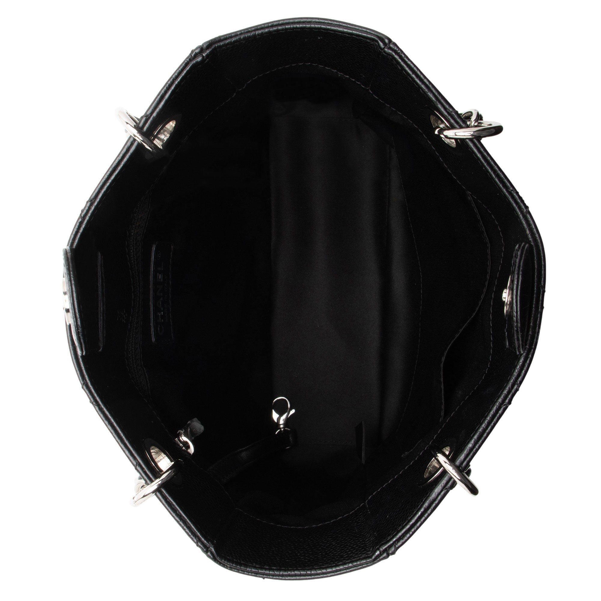 Chanel Caviar Leather Petite Shopping Tote