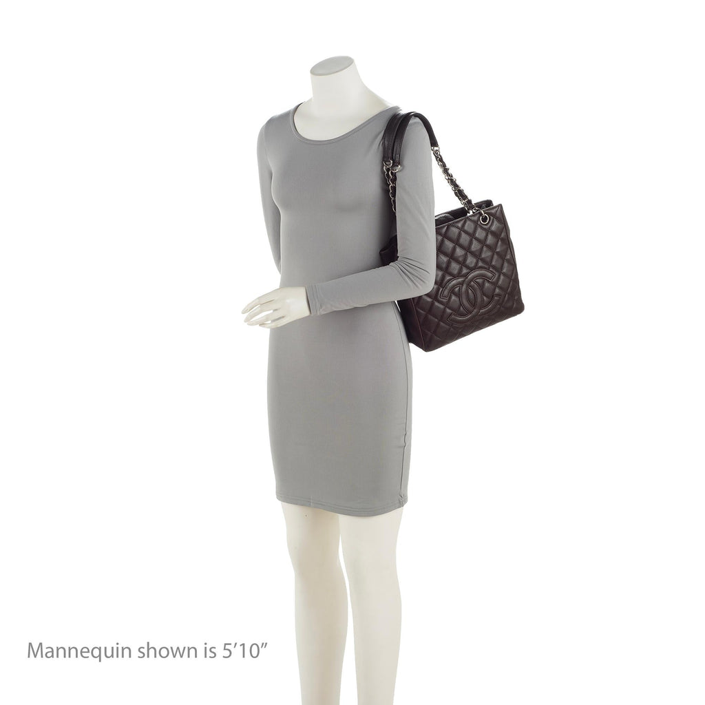 Chanel Caviar Leather Petite Shopping Tote