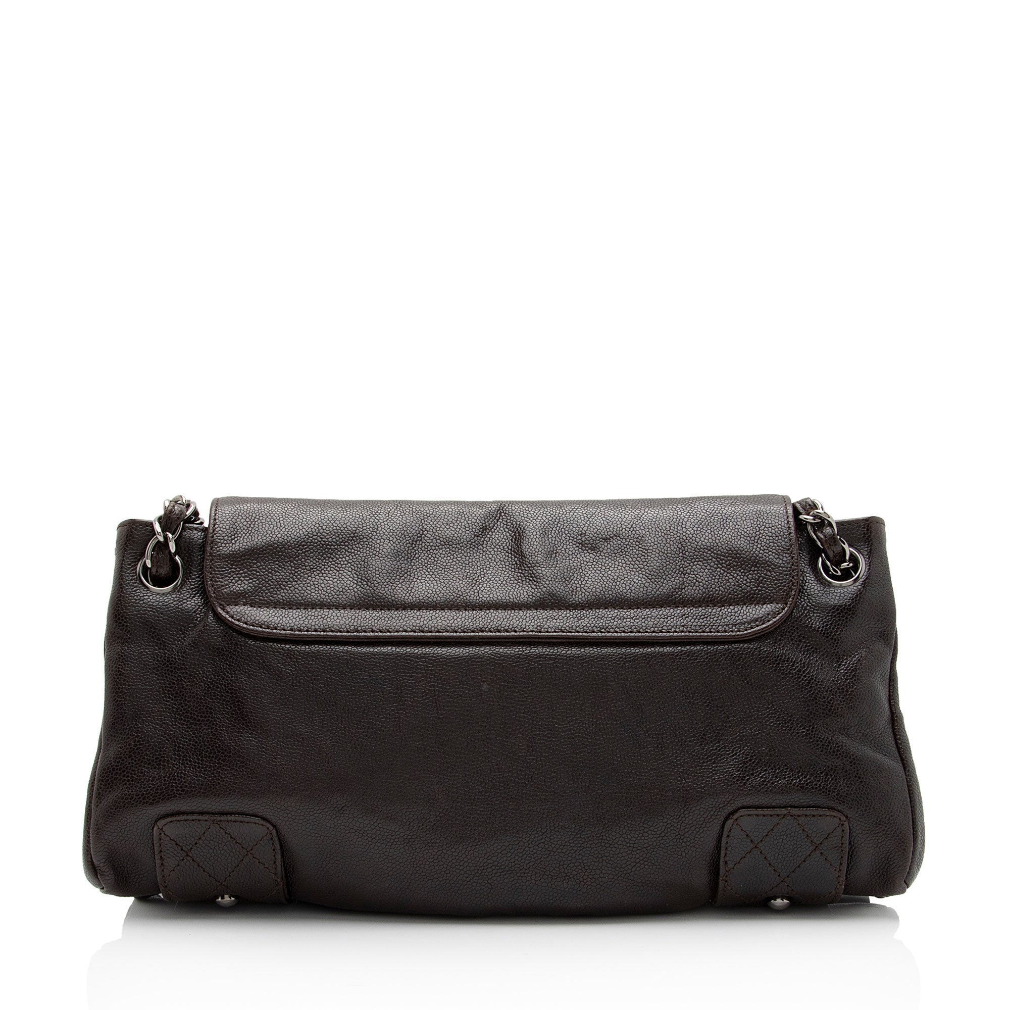 Chanel Caviar Leather Pocket In The City Accordion Flap Bag (SHF-7yhvso)