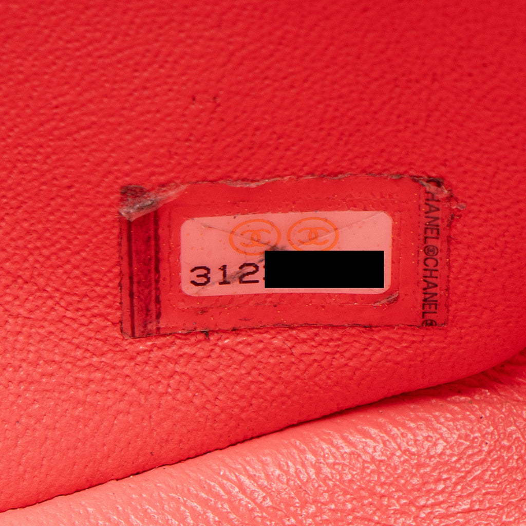 Chanel Caviar Leather Rectangular Top Handle Mini Flap Bag