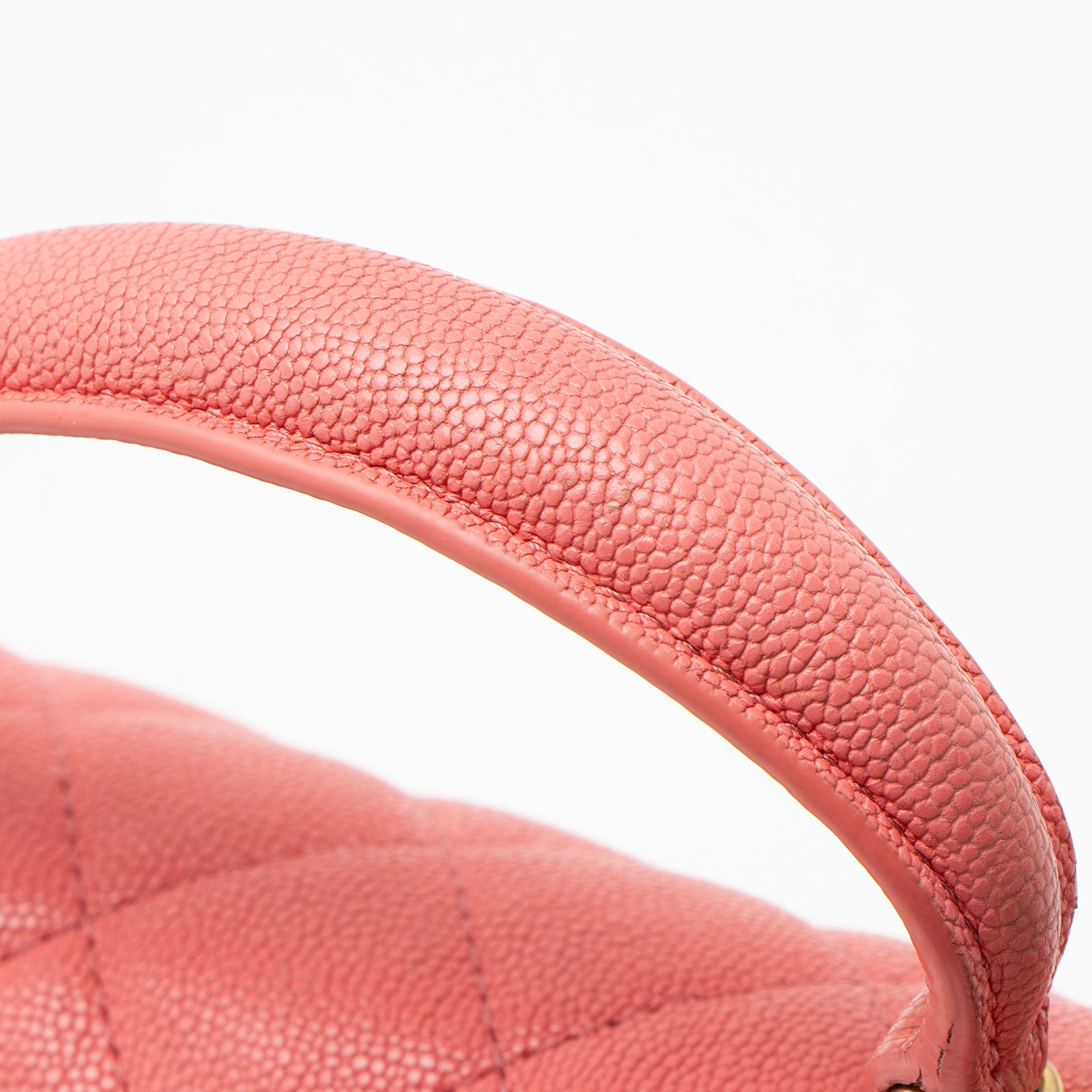 Chanel Caviar Leather Rectangular Top Handle Mini Flap Bag