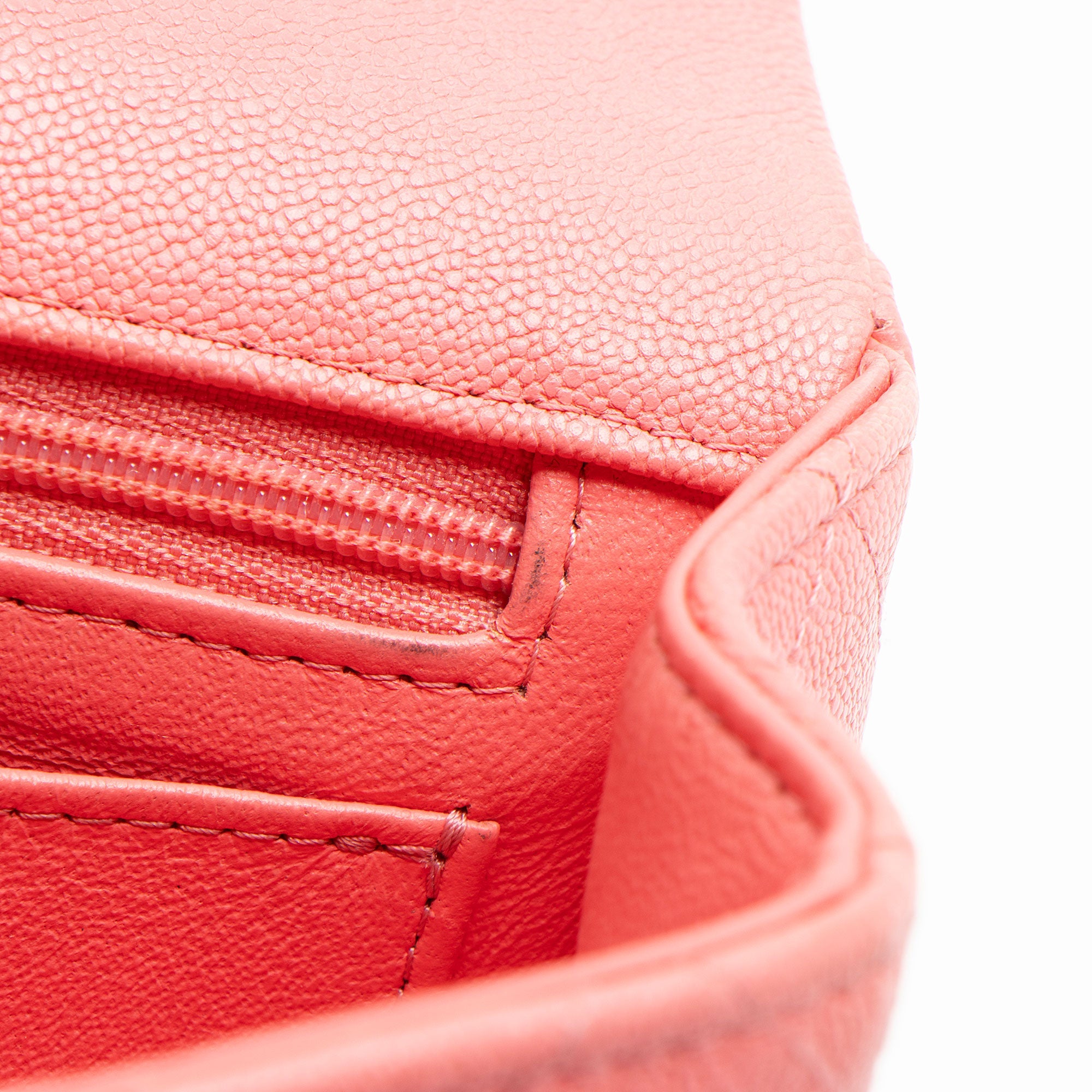 Chanel Caviar Leather Rectangular Top Handle Mini Flap Bag