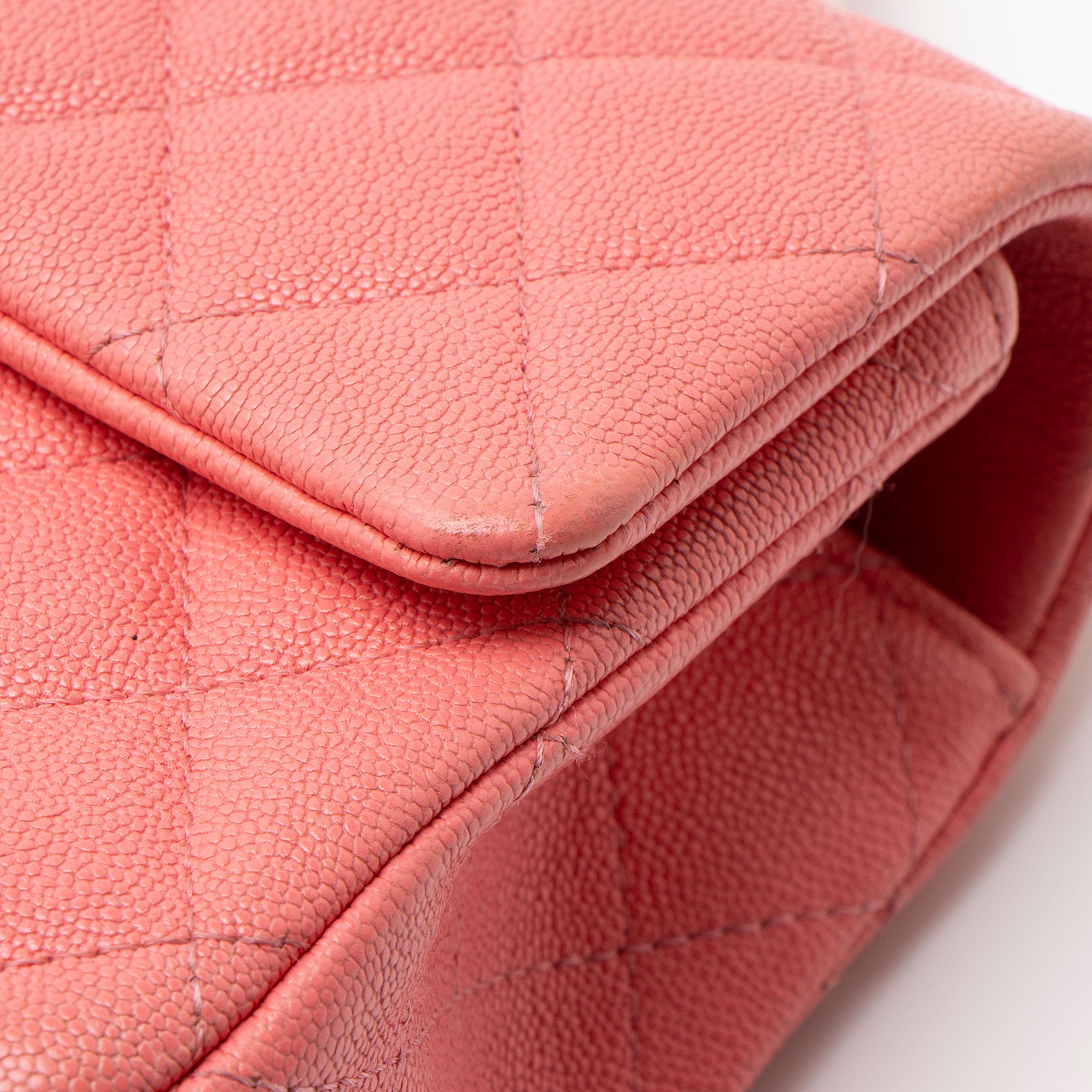 Chanel Caviar Leather Rectangular Top Handle Mini Flap Bag