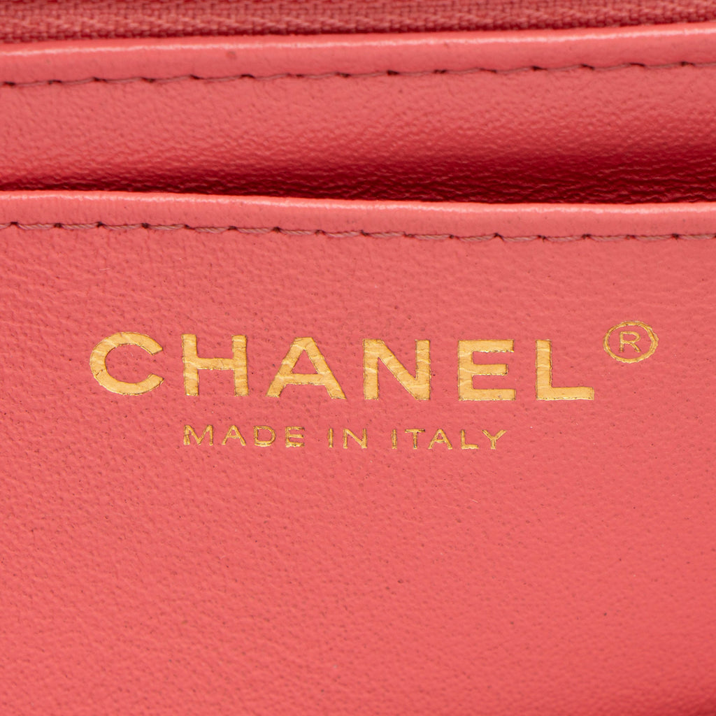 Chanel Caviar Leather Rectangular Top Handle Mini Flap Bag