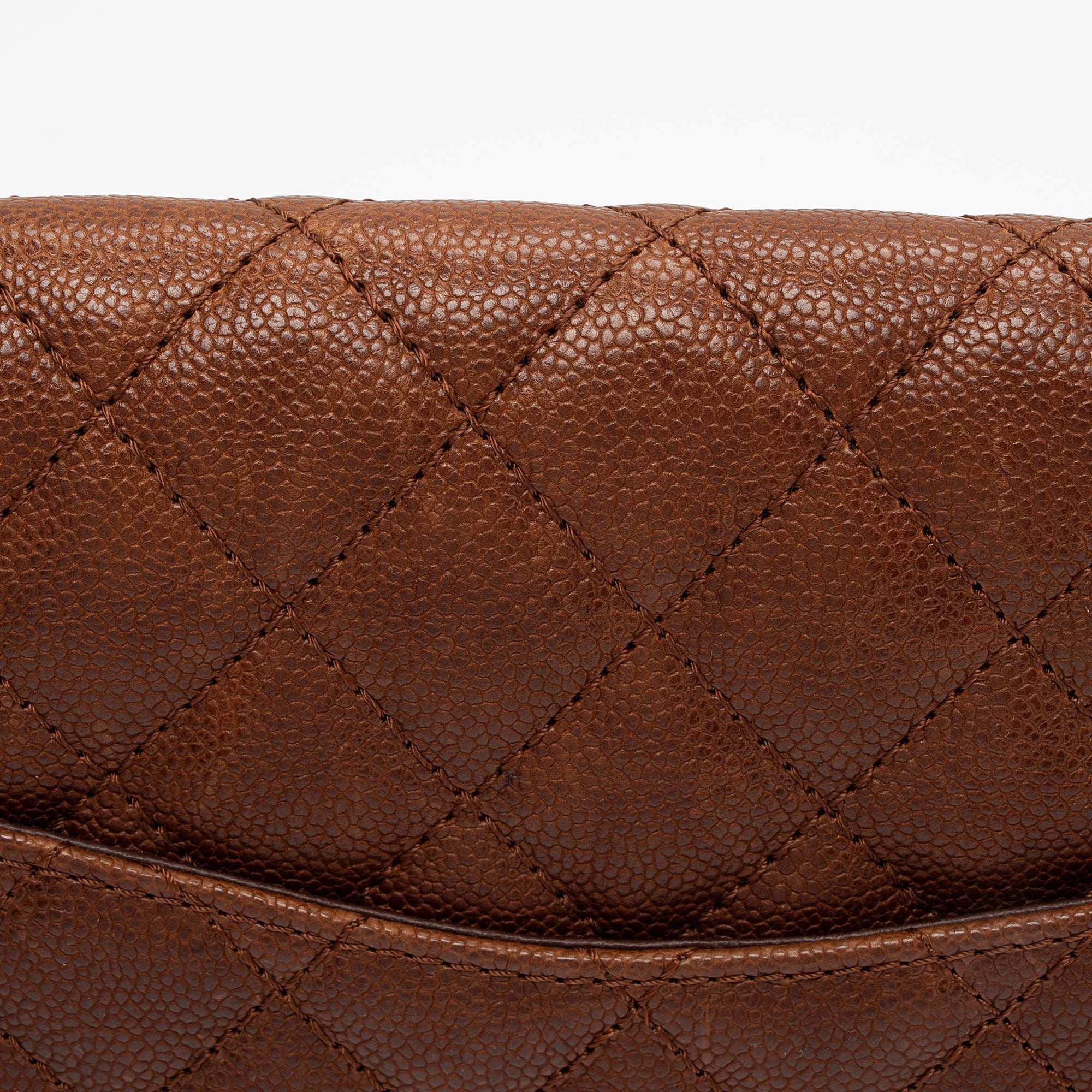 Chanel Caviar Leather Reissue 225 Double Flap Shoulder Bag (SHF-gheQo9)